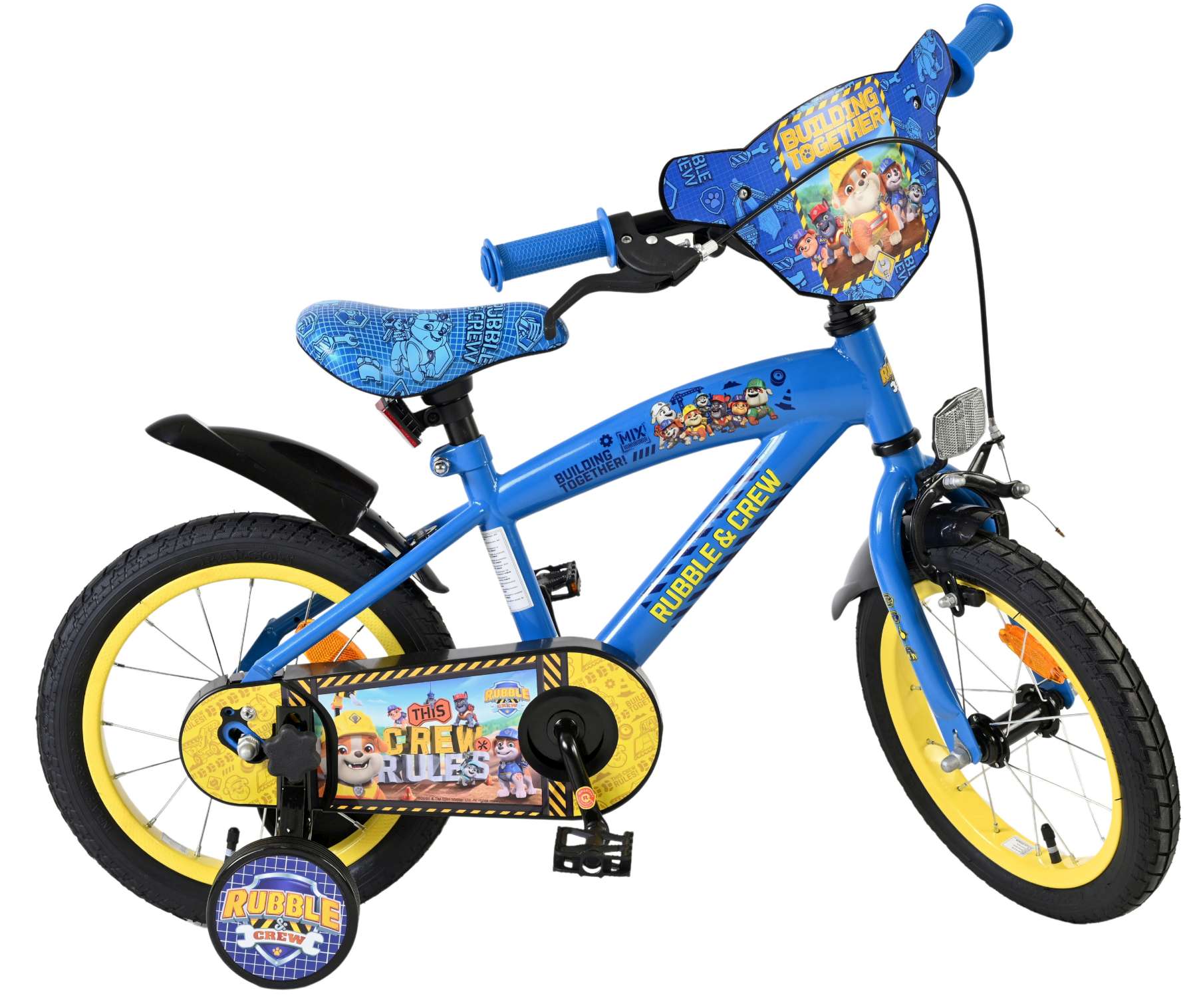 Rubble & Crew - Kinderfiets - Jongens - 14 inch - Blauw 10 Rubble & Crew - Kinderfiets - Jongens - 14 inch - Blauw - Afbeelding 10