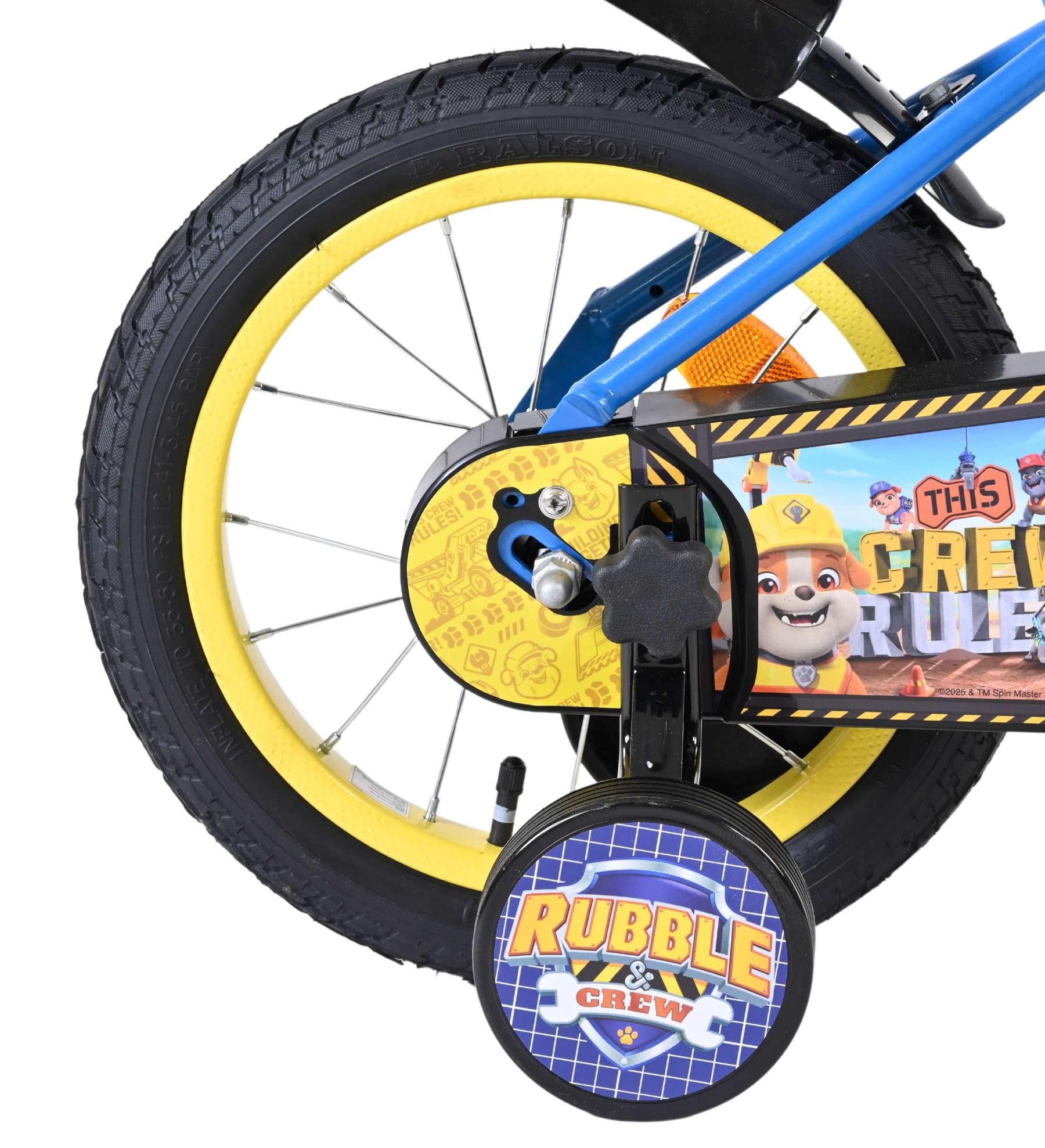 Rubble & Crew - Kinderfiets - Jongens - 14 inch - Blauw 2 Rubble & Crew - Kinderfiets - Jongens - 14 inch - Blauw - Afbeelding 2