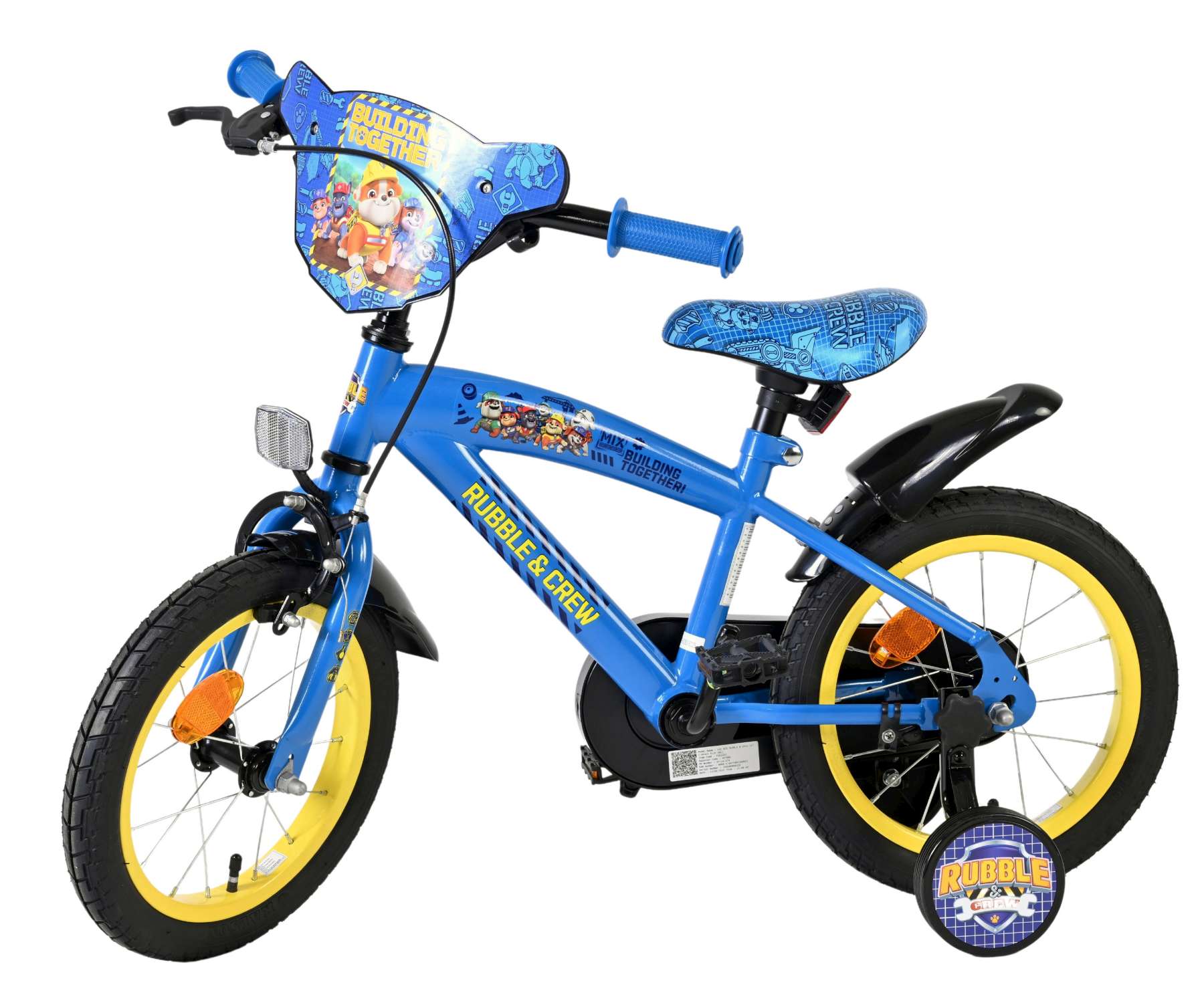 Rubble & Crew - Kinderfiets - Jongens - 14 inch - Blauw 8 Rubble & Crew - Kinderfiets - Jongens - 14 inch - Blauw - Afbeelding 8