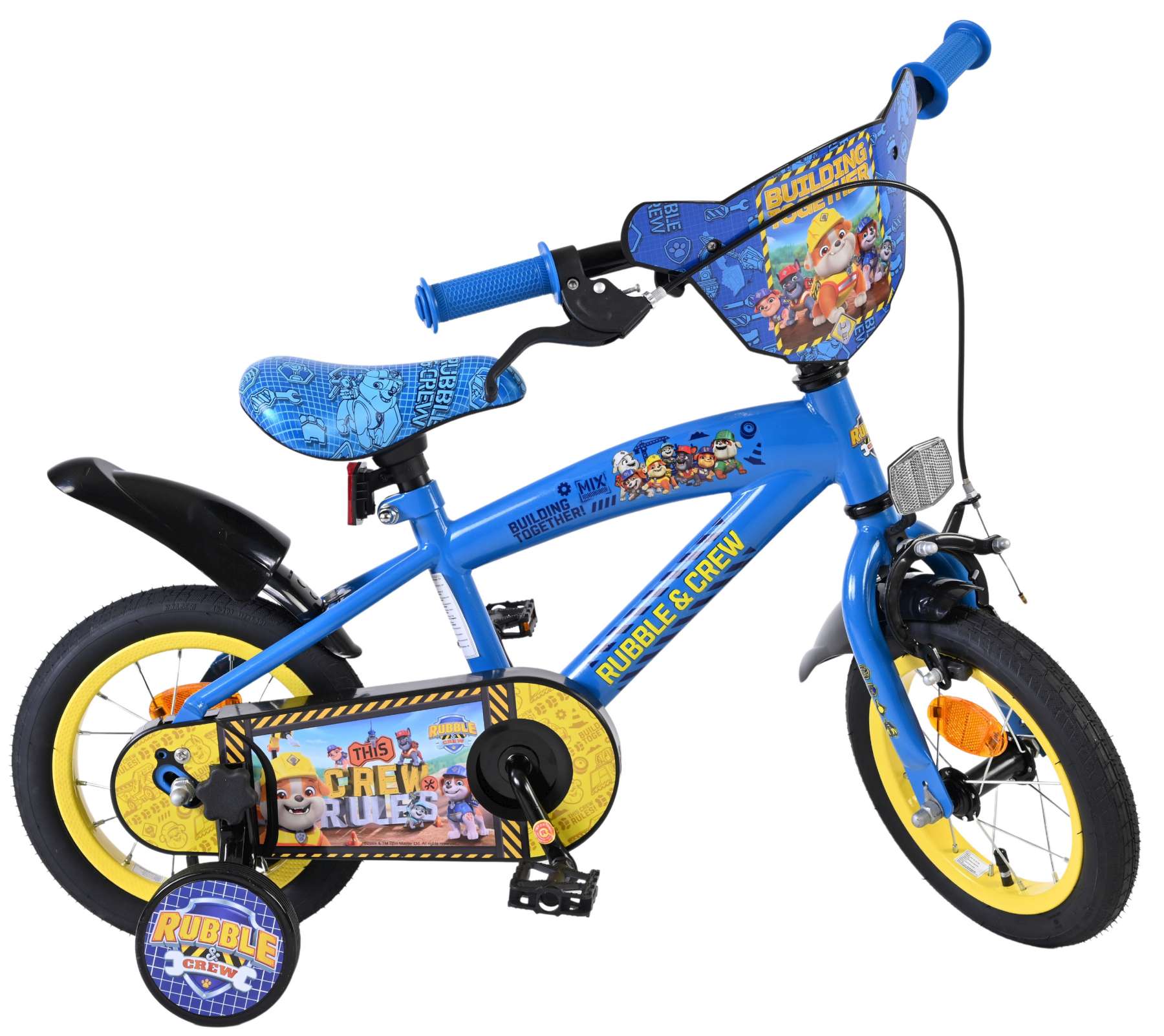 Rubble & Crew - Kinderfiets - Jongens - 12 inch - Blauw 10 Rubble & Crew - Kinderfiets - Jongens - 12 inch - Blauw - Afbeelding 10