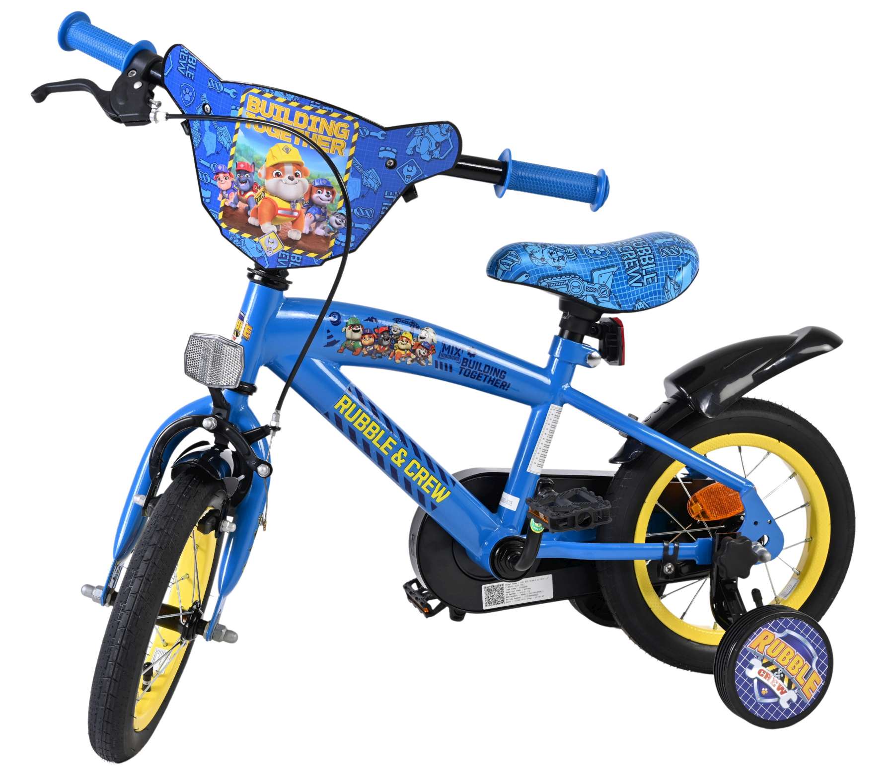 Rubble & Crew - Kinderfiets - Jongens - 12 inch - Blauw 8 Rubble & Crew - Kinderfiets - Jongens - 12 inch - Blauw - Afbeelding 8
