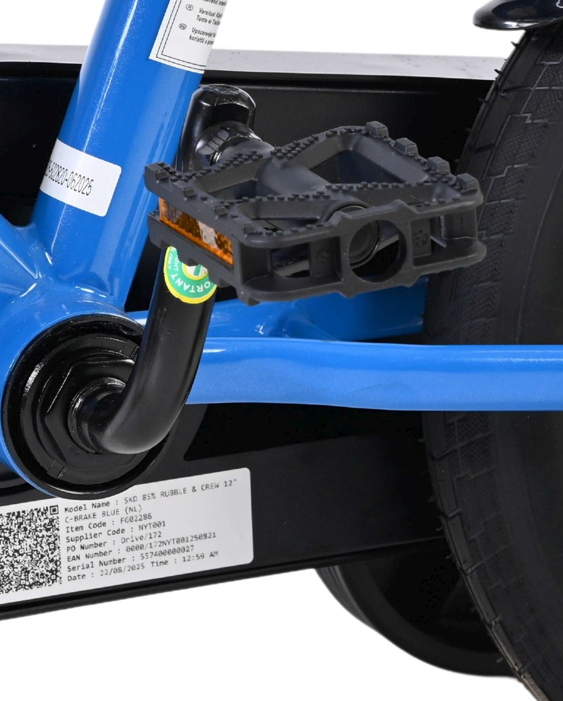 Rubble & Crew - Kinderfiets - Jongens - 12 inch - Blauw 9 Rubble & Crew - Kinderfiets - Jongens - 12 inch - Blauw - Afbeelding 9