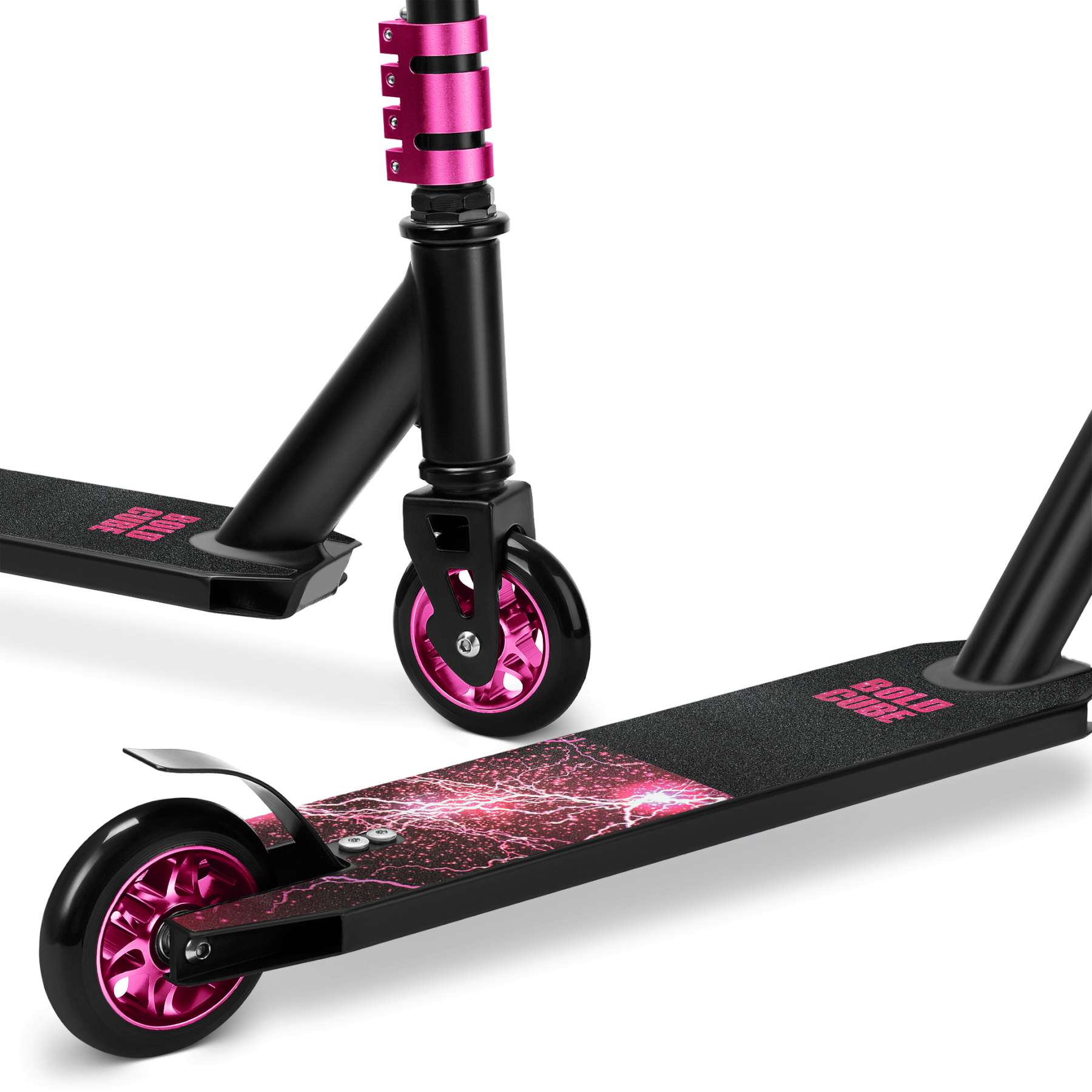 BOLDCUBE Deluxe Stuntstep - Roze 5 BOLDCUBE Deluxe Stuntstep - Roze - Afbeelding 5
