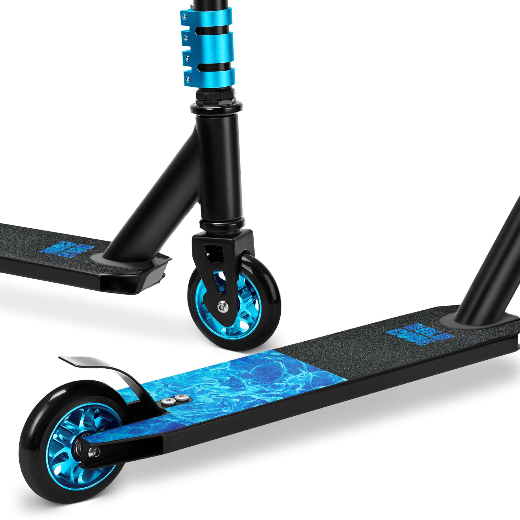 BOLDCUBE Deluxe Stuntstep - Cyaan 6 BOLDCUBE Deluxe Stuntstep - Cyaan - Afbeelding 6