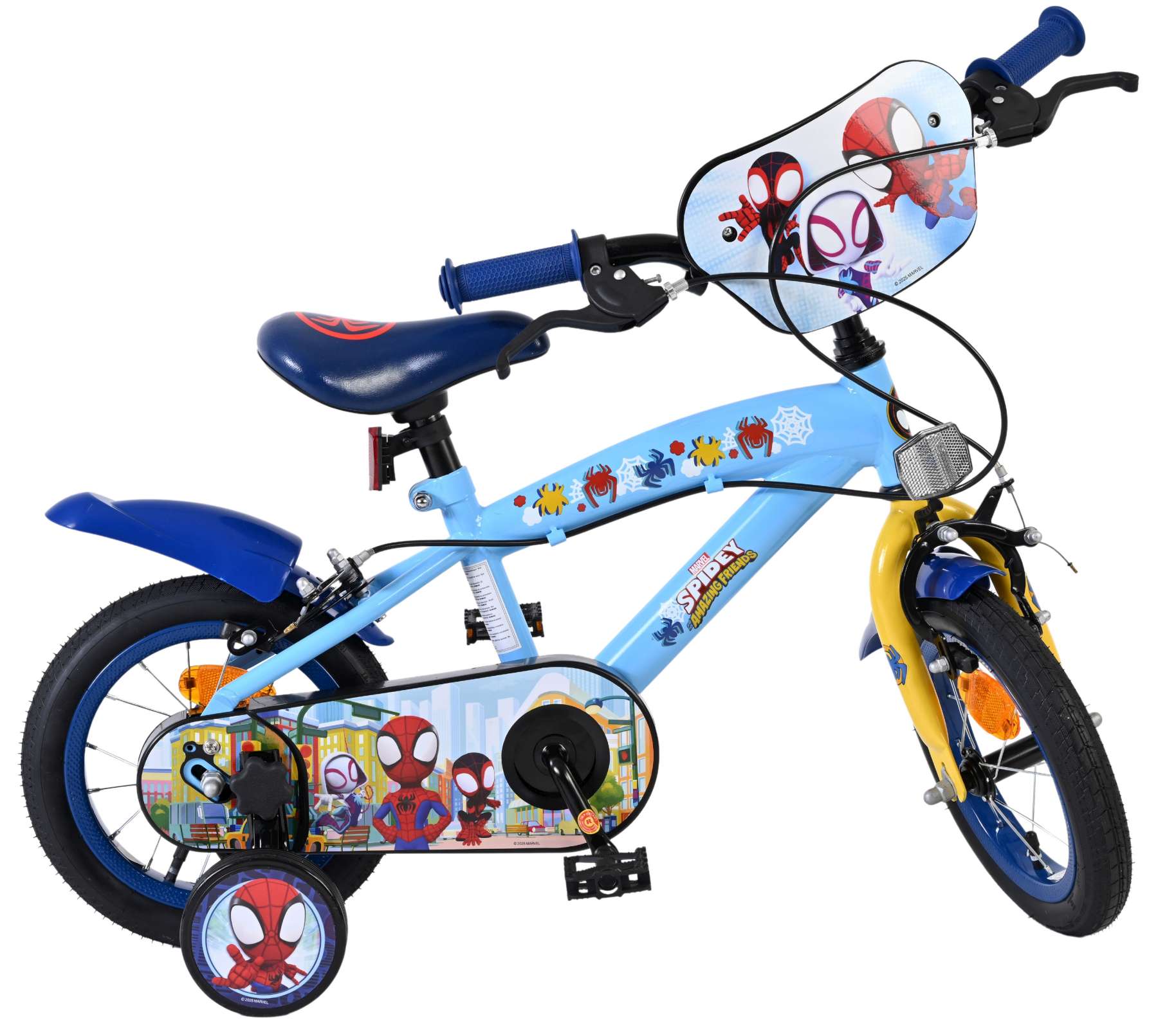 Spidey Kinderfiets - Jongens - 12 inch - Blauw - Twee handremmen 10 Spidey Kinderfiets - Jongens - 12 inch - Blauw - Twee handremmen - Afbeelding 10