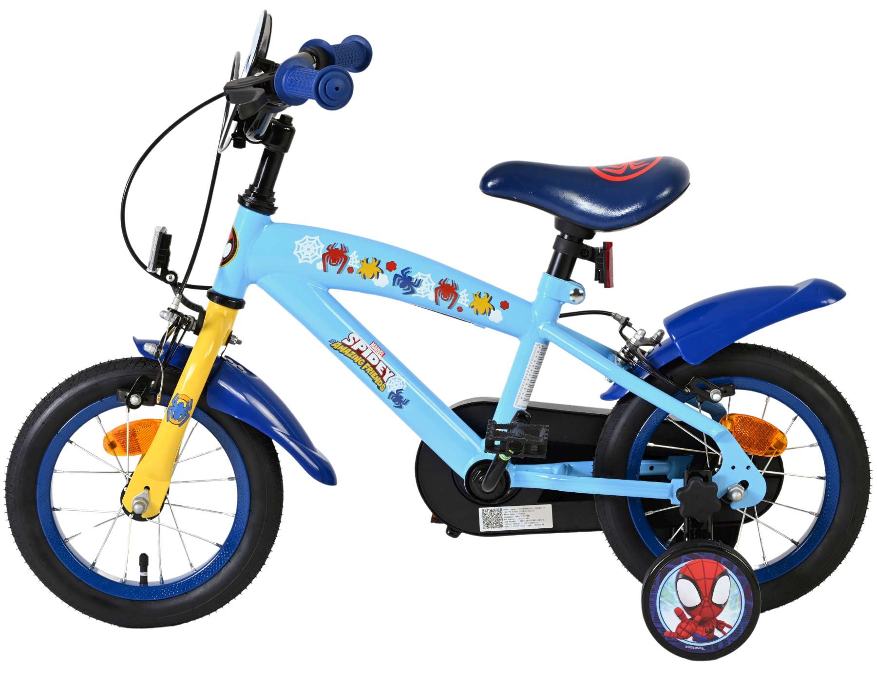 Spidey Kinderfiets - Jongens - 12 inch - Blauw - Twee handremmen 7 Spidey Kinderfiets - Jongens - 12 inch - Blauw - Twee handremmen - Afbeelding 7