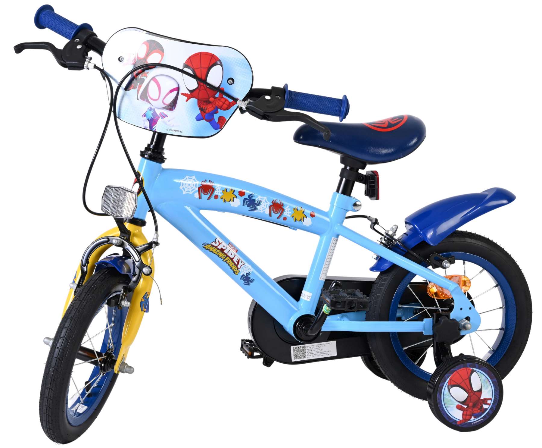 Spidey Kinderfiets - Jongens - 12 inch - Blauw - Twee handremmen 8 Spidey Kinderfiets - Jongens - 12 inch - Blauw - Twee handremmen - Afbeelding 8