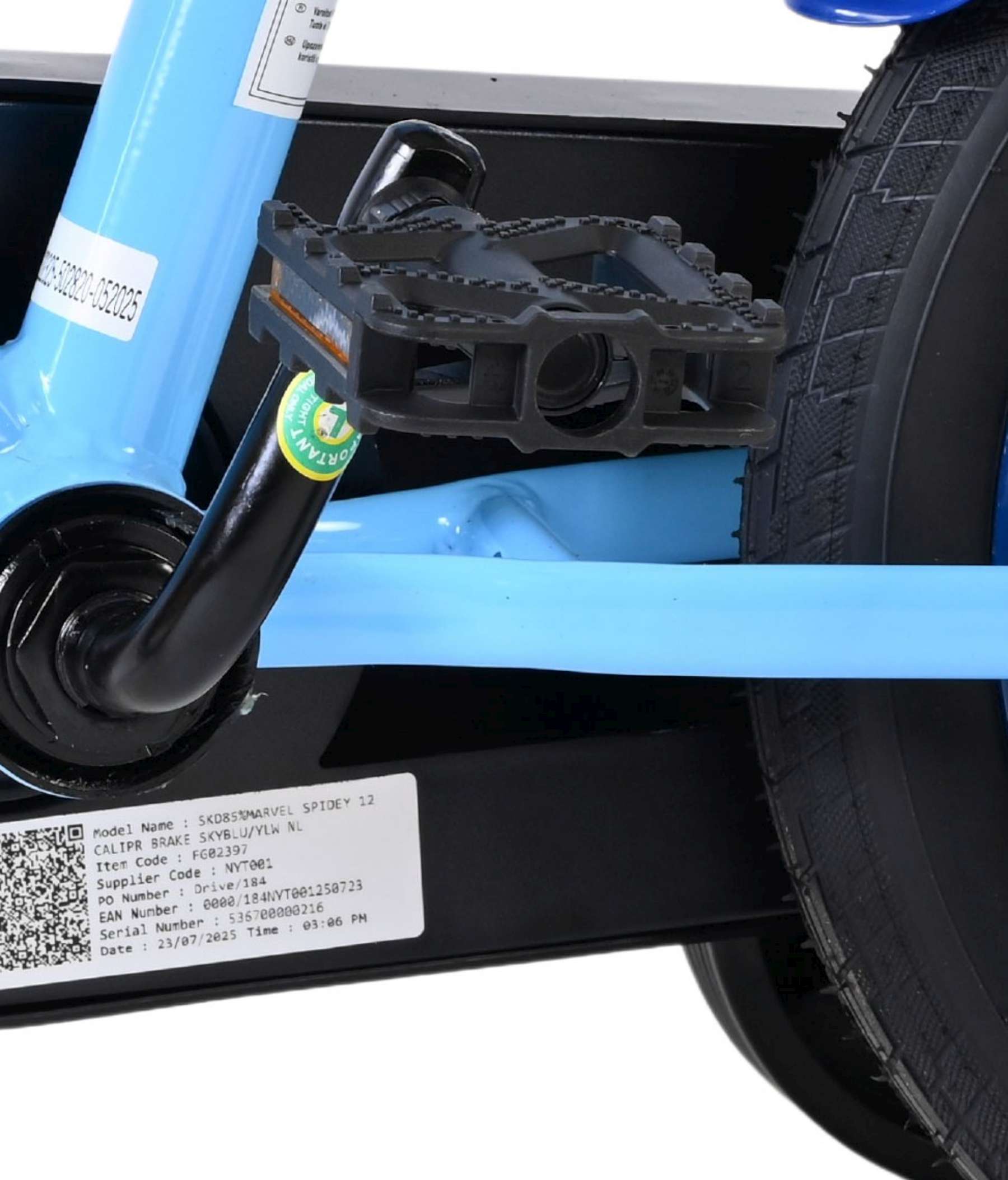 Spidey Kinderfiets - Jongens - 12 inch - Blauw - Twee handremmen 9 Spidey Kinderfiets - Jongens - 12 inch - Blauw - Twee handremmen - Afbeelding 9