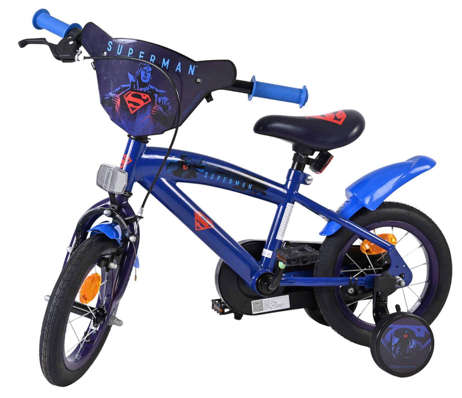 Superman Kinderfiets - Jongens - 12 inch - Blauw 8 Superman Kinderfiets - Jongens - 12 inch - Blauw - Afbeelding 8