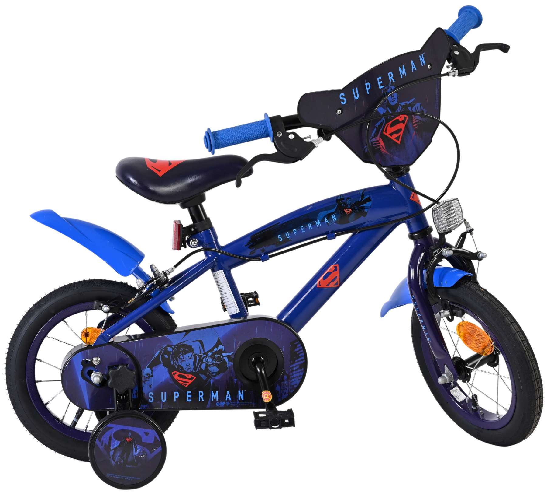 Superman Kinderfiets - Jongens - 12 inch - Blauw - Twee handremmen 10 Superman Kinderfiets - Jongens - 12 inch - Blauw - Twee handremmen - Afbeelding 10