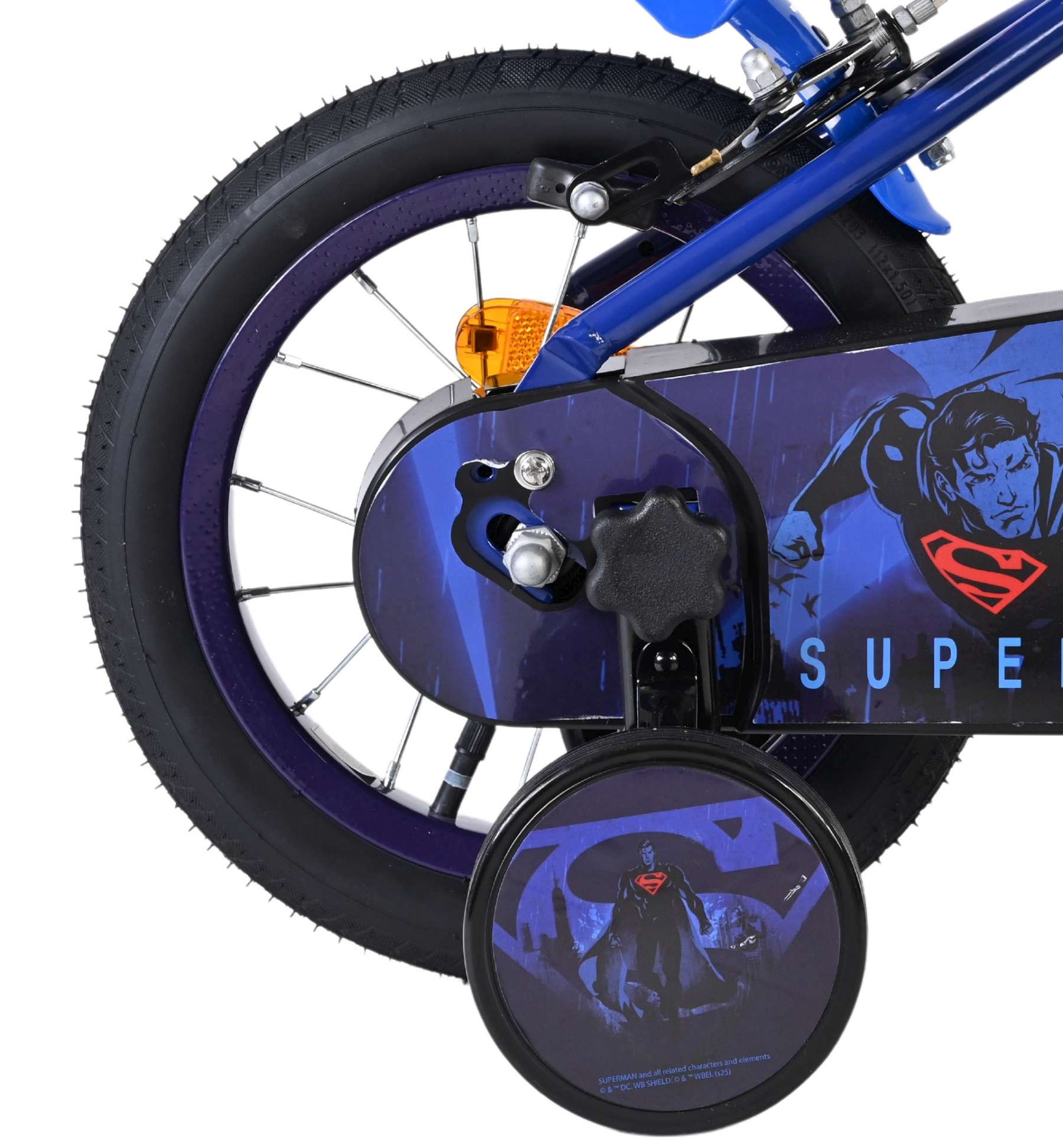 Superman Kinderfiets - Jongens - 12 inch - Blauw - Twee handremmen 2 Superman Kinderfiets - Jongens - 12 inch - Blauw - Twee handremmen - Afbeelding 2