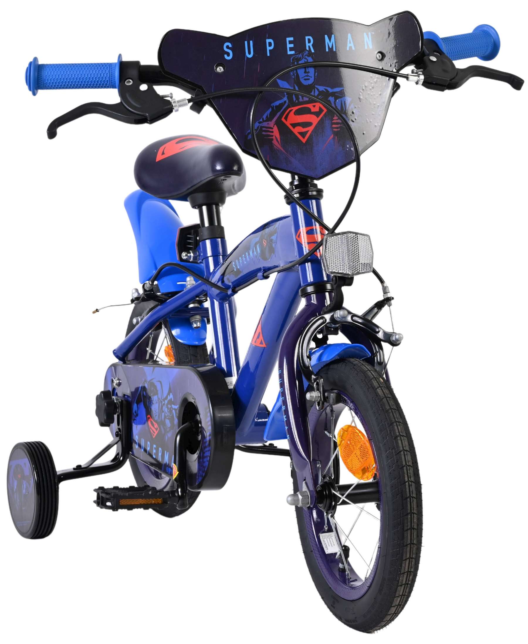 Superman Kinderfiets - Jongens - 12 inch - Blauw - Twee handremmen 5 Superman Kinderfiets - Jongens - 12 inch - Blauw - Twee handremmen - Afbeelding 5