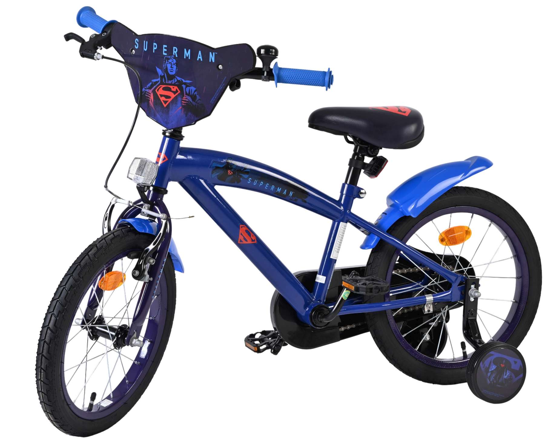 Superman Kinderfiets - Jongens - 16 inch - Blauw 8 Superman Kinderfiets - Jongens - 16 inch - Blauw - Afbeelding 8