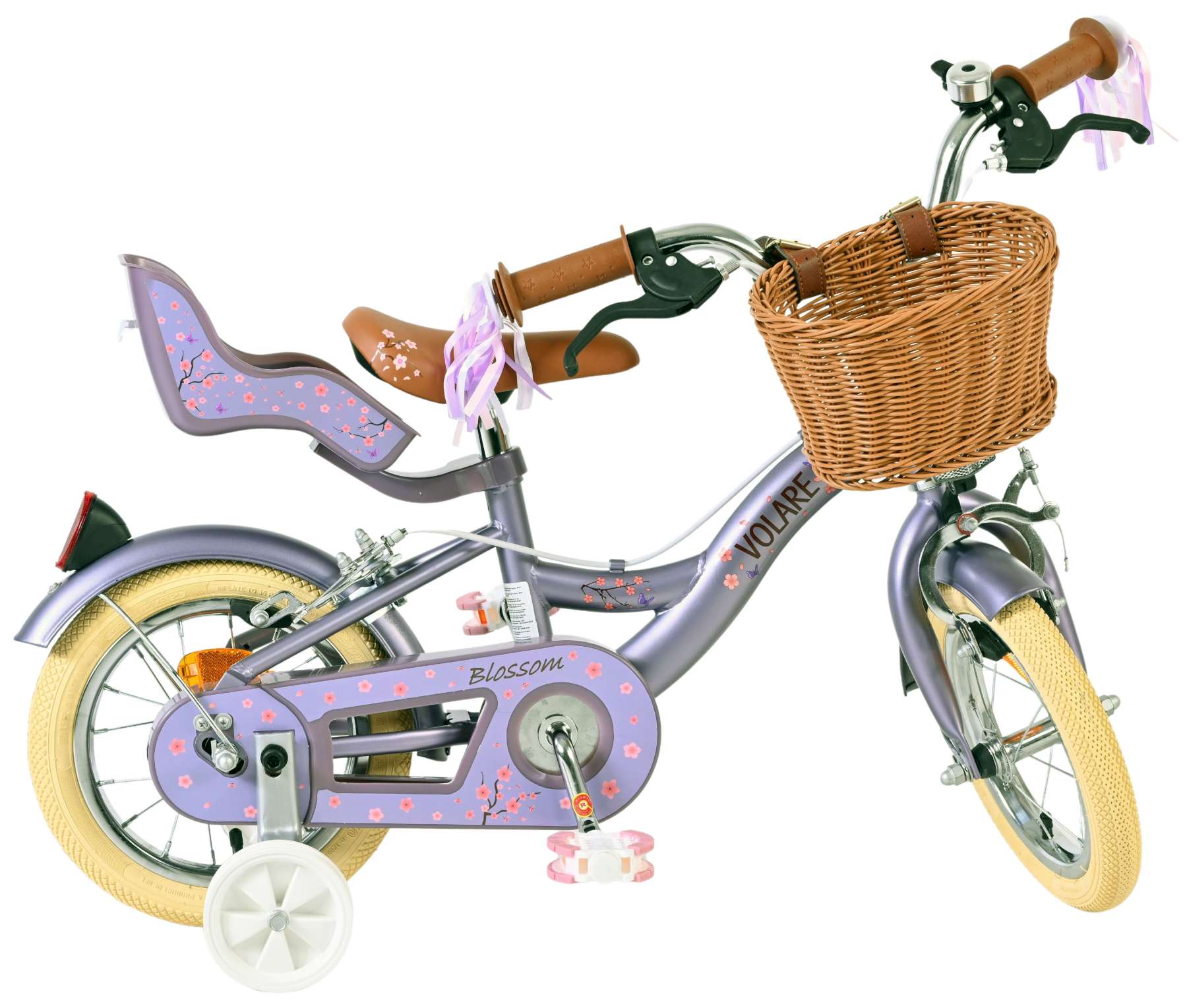 Volare Blossom Kinderfiets - Meisjes - 12 inch - Paars - Twee handremmen 10 Volare Blossom Kinderfiets - Meisjes - 12 inch - Paars - Twee handremmen - Afbeelding 10