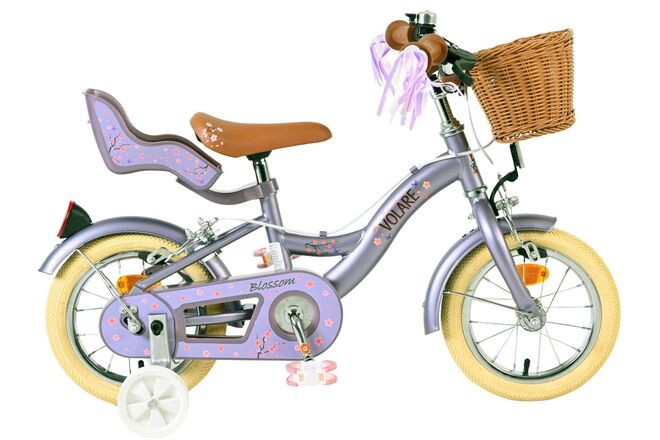 Volare Blossom Kinderfiets - Meisjes - 12 inch - Paars - Twee handremmen 1 Volare Blossom Kinderfiets - Meisjes - 12 inch - Paars - Twee handremmen
