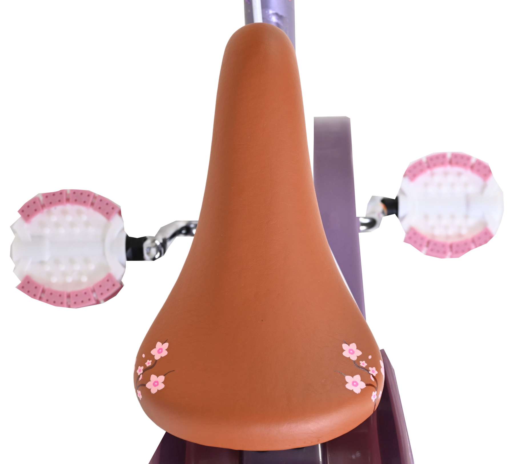 Volare Blossom Kinderfiets - Meisjes - 12 inch - Paars - Twee handremmen 4 Volare Blossom Kinderfiets - Meisjes - 12 inch - Paars - Twee handremmen - Afbeelding 4