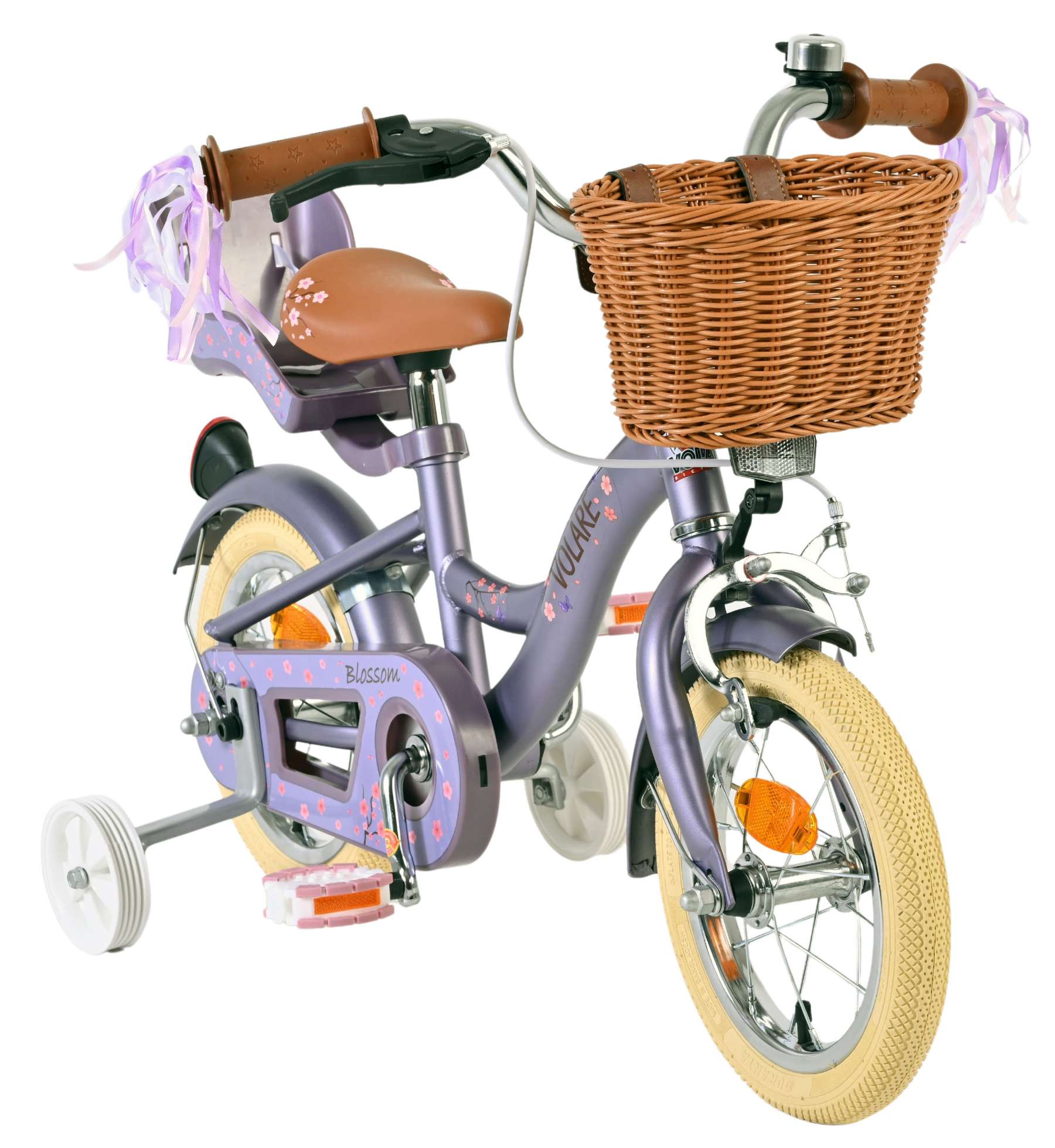 Volare Blossom Kinderfiets - Meisjes - 12 inch - Paars 5 Volare Blossom Kinderfiets - Meisjes - 12 inch - Paars - Afbeelding 5