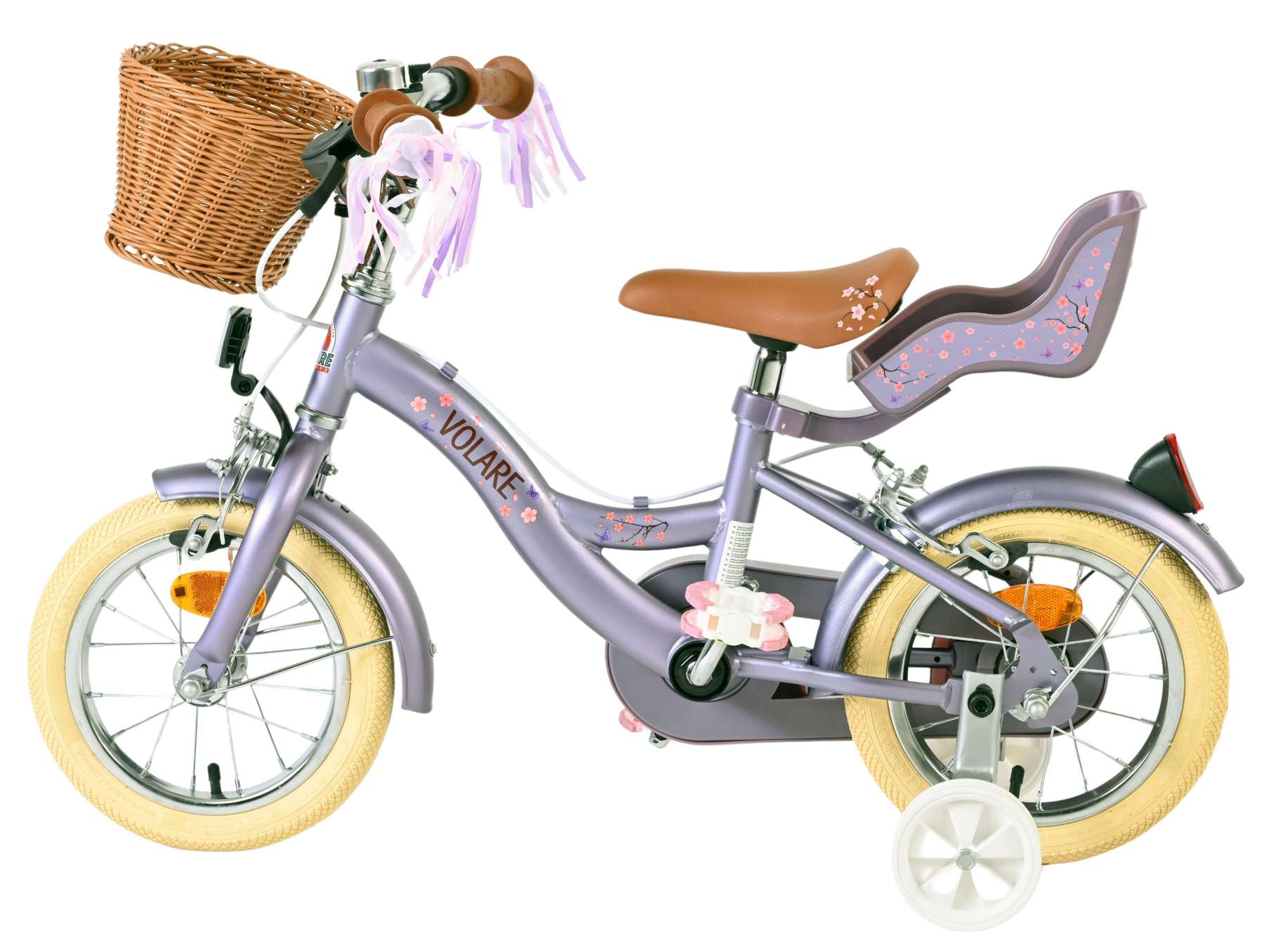 Volare Blossom Kinderfiets - Meisjes - 12 inch - Paars - Twee handremmen 7 Volare Blossom Kinderfiets - Meisjes - 12 inch - Paars - Twee handremmen - Afbeelding 7