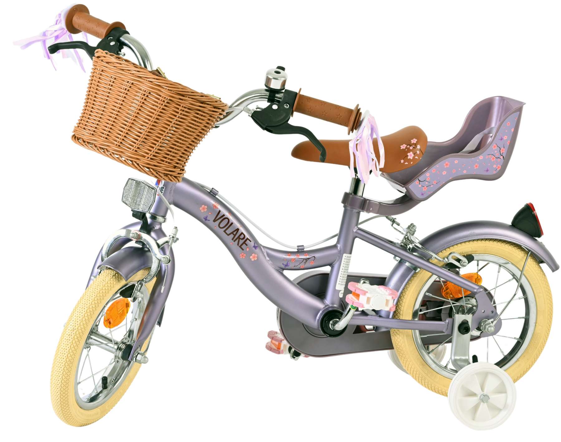 Volare Blossom Kinderfiets - Meisjes - 12 inch - Paars - Twee handremmen 8 Volare Blossom Kinderfiets - Meisjes - 12 inch - Paars - Twee handremmen - Afbeelding 8