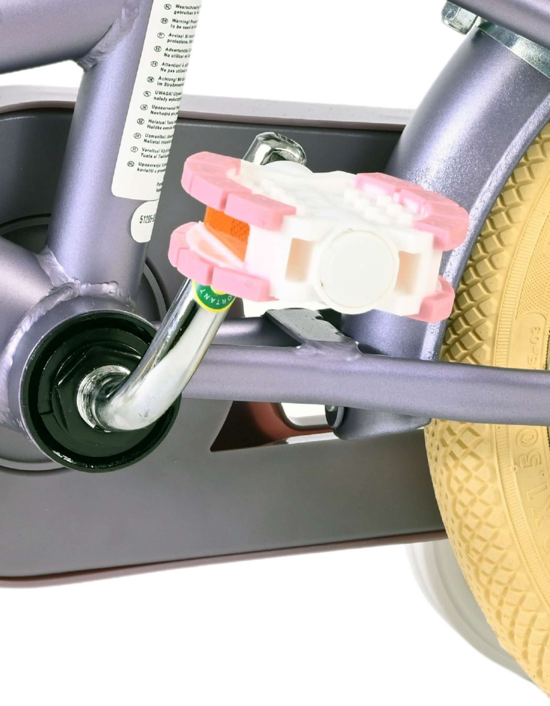 Volare Blossom Kinderfiets - Meisjes - 12 inch - Paars - Twee handremmen 9 Volare Blossom Kinderfiets - Meisjes - 12 inch - Paars - Twee handremmen - Afbeelding 9