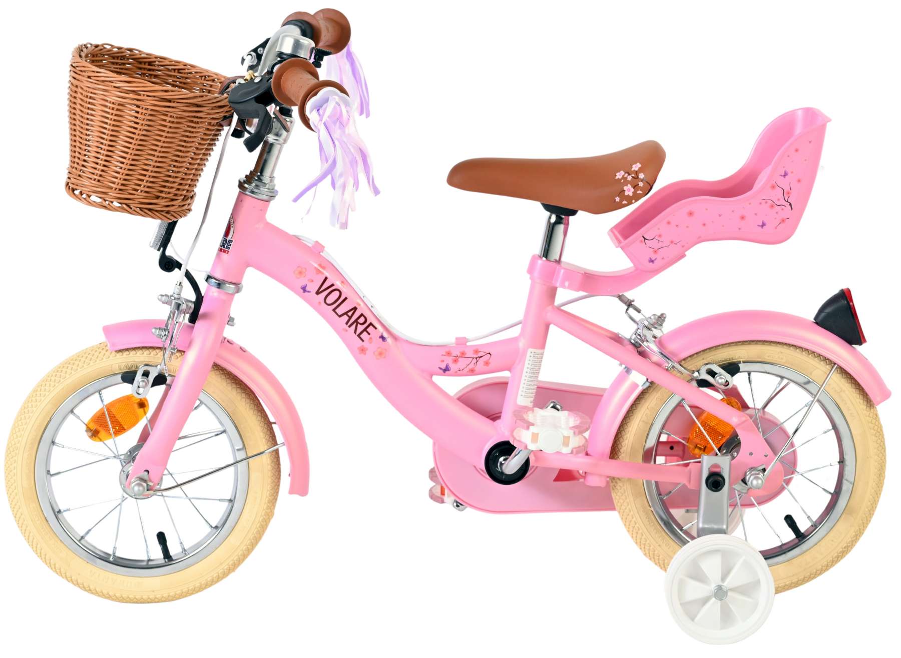 Volare Blossom Kinderfiets - Meisjes - 12 inch - Roze - Twee handremmen 7 Volare Blossom Kinderfiets - Meisjes - 12 inch - Roze - Twee handremmen - Afbeelding 7