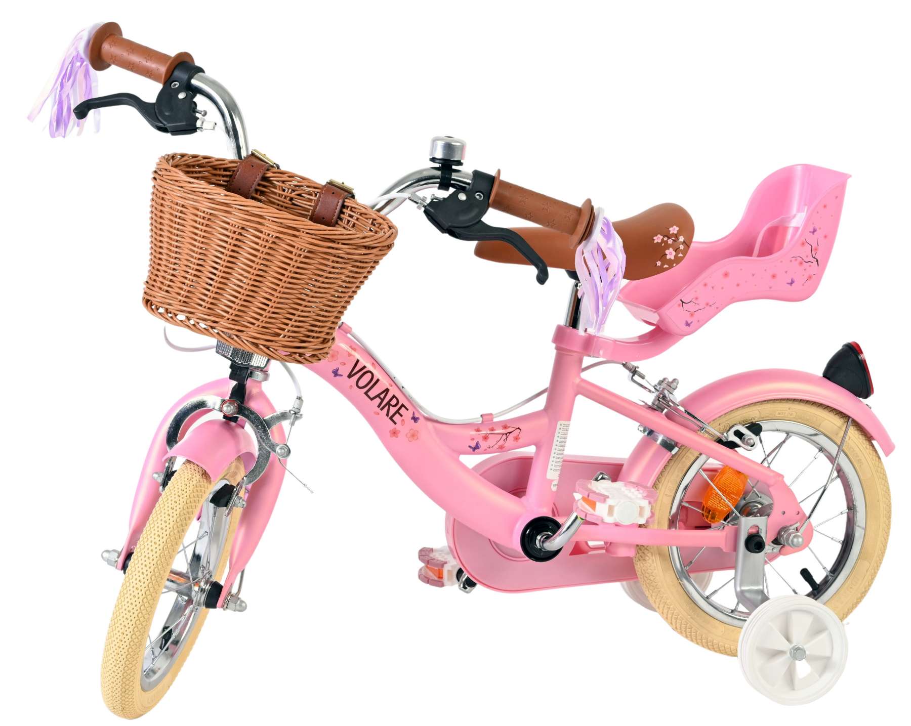 Volare Blossom Kinderfiets - Meisjes - 12 inch - Roze - Twee handremmen 8 Volare Blossom Kinderfiets - Meisjes - 12 inch - Roze - Twee handremmen - Afbeelding 8