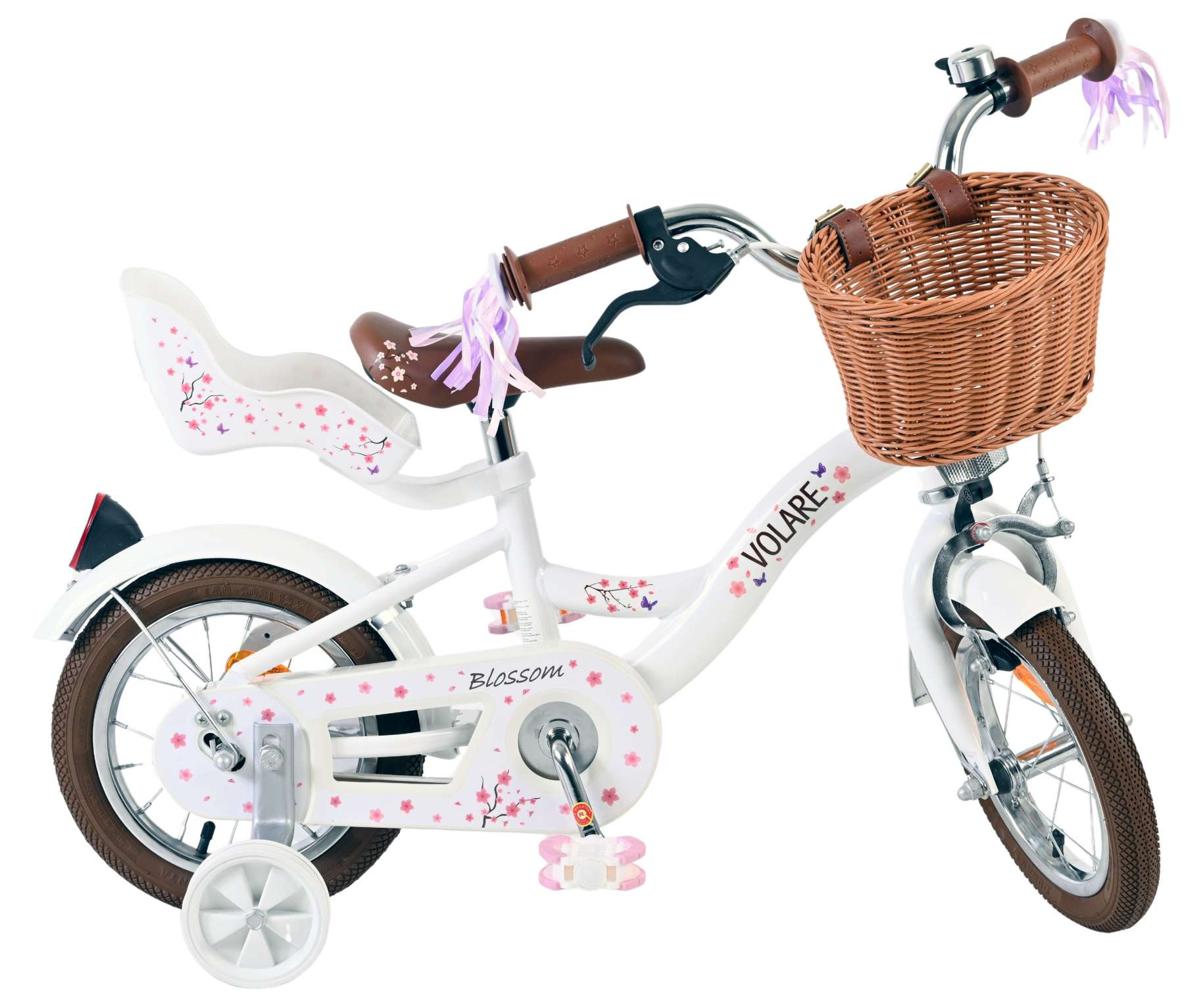 Volare Blossom Kinderfiets - Meisjes - 12 inch - Wit 10 Volare Blossom Kinderfiets - Meisjes - 12 inch - Wit - Afbeelding 10
