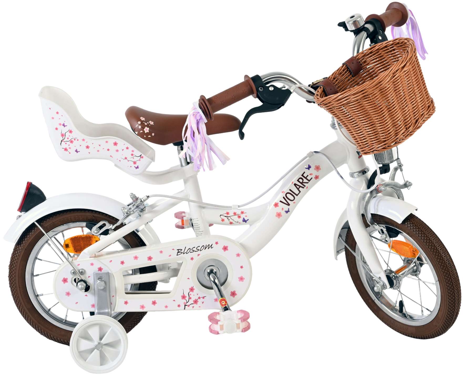 Volare Blossom Kinderfiets - Meisjes - 12 inch - Wit - Twee handremmen 10 Volare Blossom Kinderfiets - Meisjes - 12 inch - Wit - Twee handremmen - Afbeelding 10