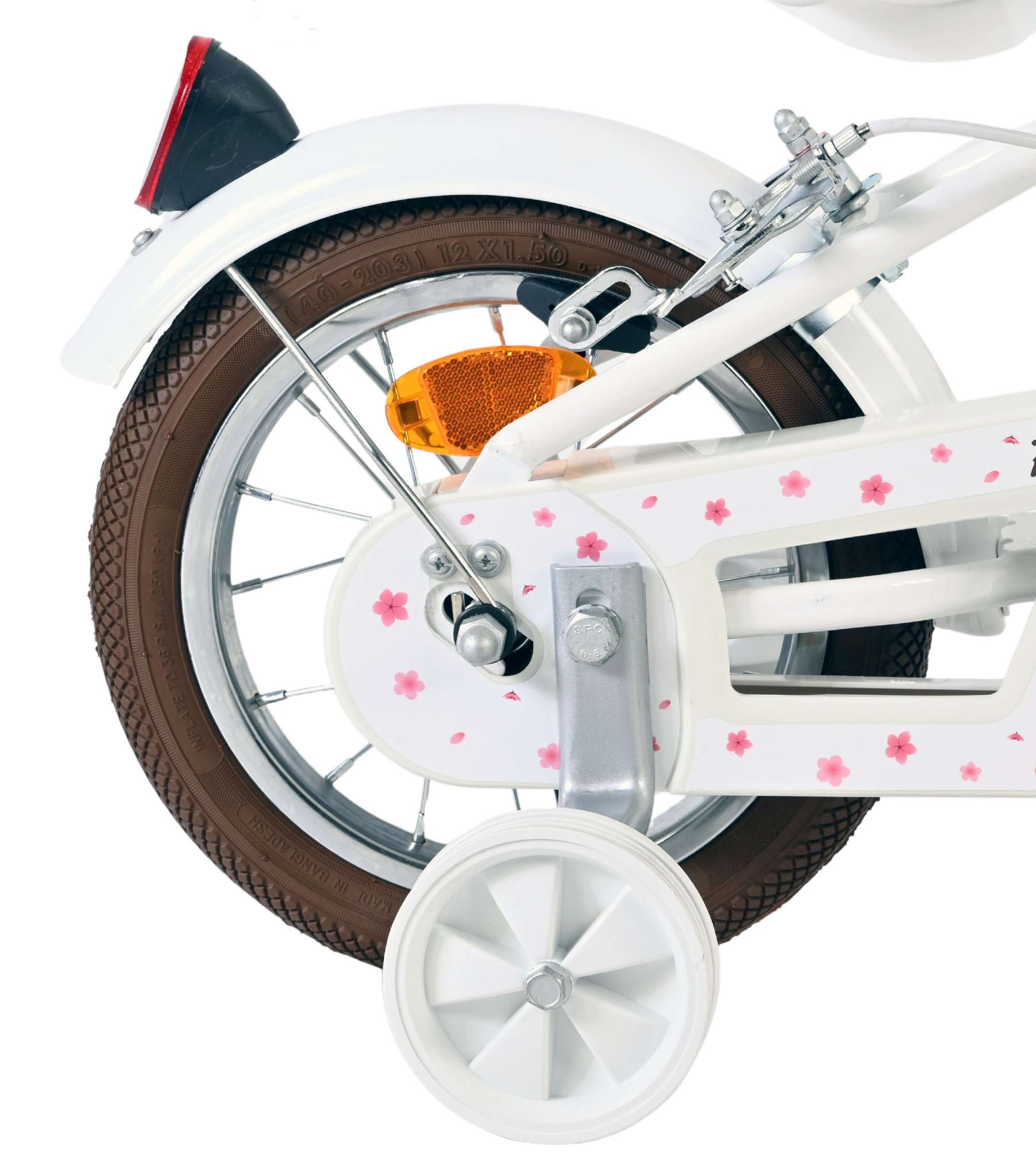 Volare Blossom Kinderfiets - Meisjes - 12 inch - Wit - Twee handremmen 2 Volare Blossom Kinderfiets - Meisjes - 12 inch - Wit - Twee handremmen - Afbeelding 2