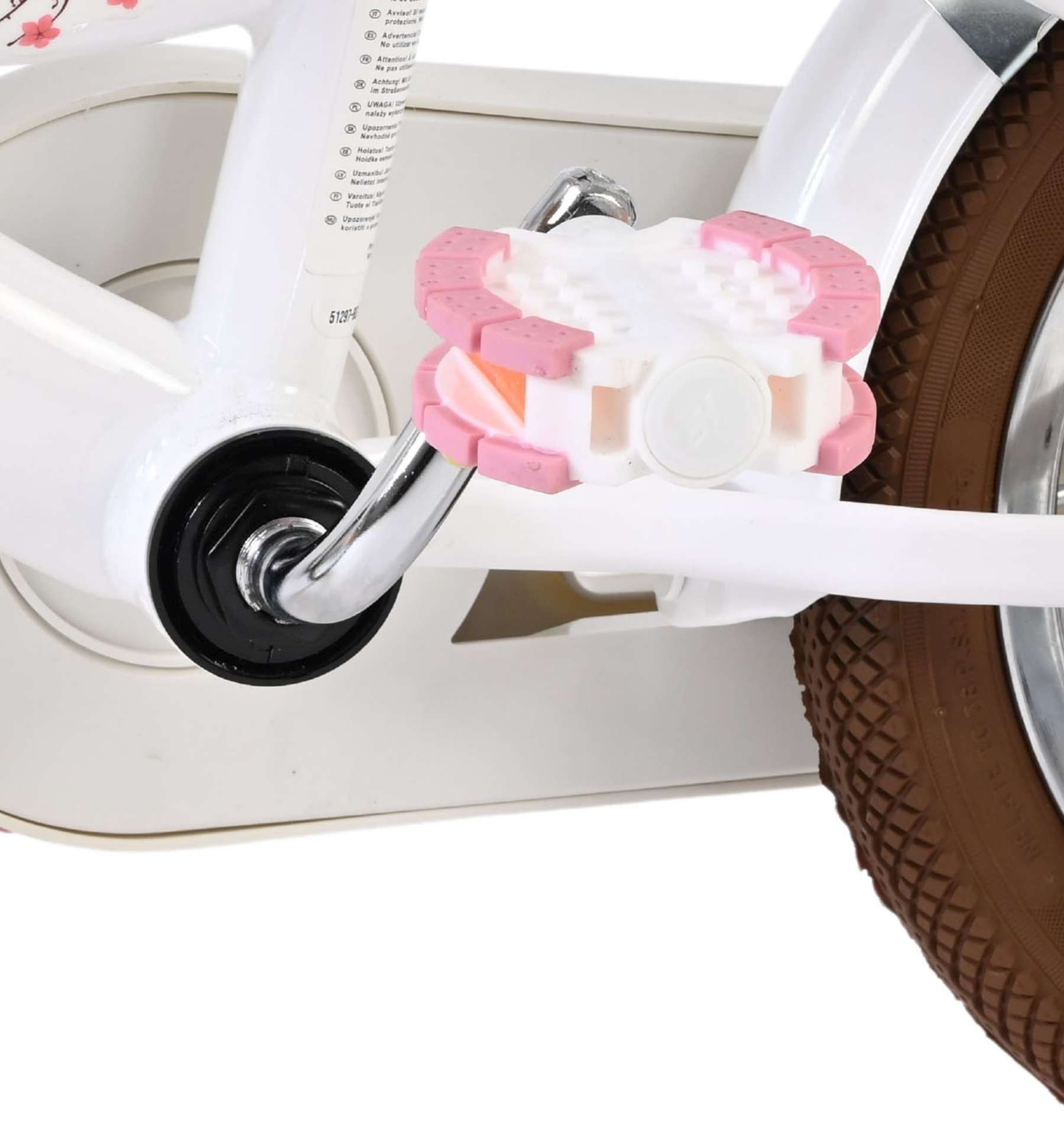 Volare Blossom Kinderfiets - Meisjes - 12 inch - Wit - Twee handremmen 9 Volare Blossom Kinderfiets - Meisjes - 12 inch - Wit - Twee handremmen - Afbeelding 9
