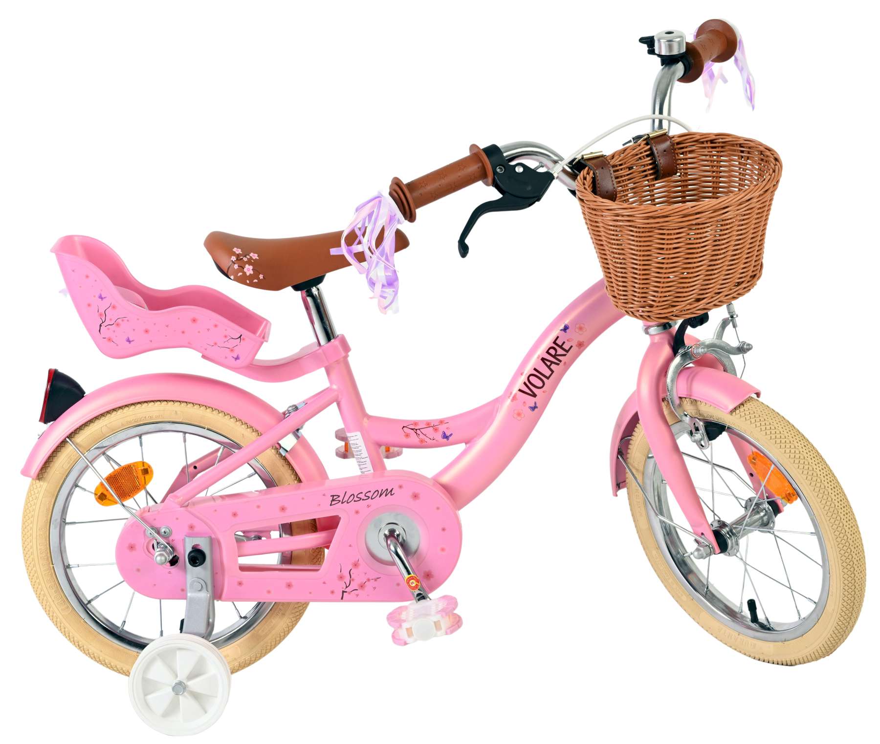 Volare Blossom Kinderfiets - Meisjes - 14 inch - Roze 10 Volare Blossom Kinderfiets - Meisjes - 14 inch - Roze - Afbeelding 10