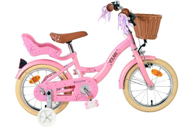 Volare Blossom Kinderfiets - Meisjes - 14 inch - Roze 1 Volare Blossom Kinderfiets - Meisjes - 14 inch - Roze
