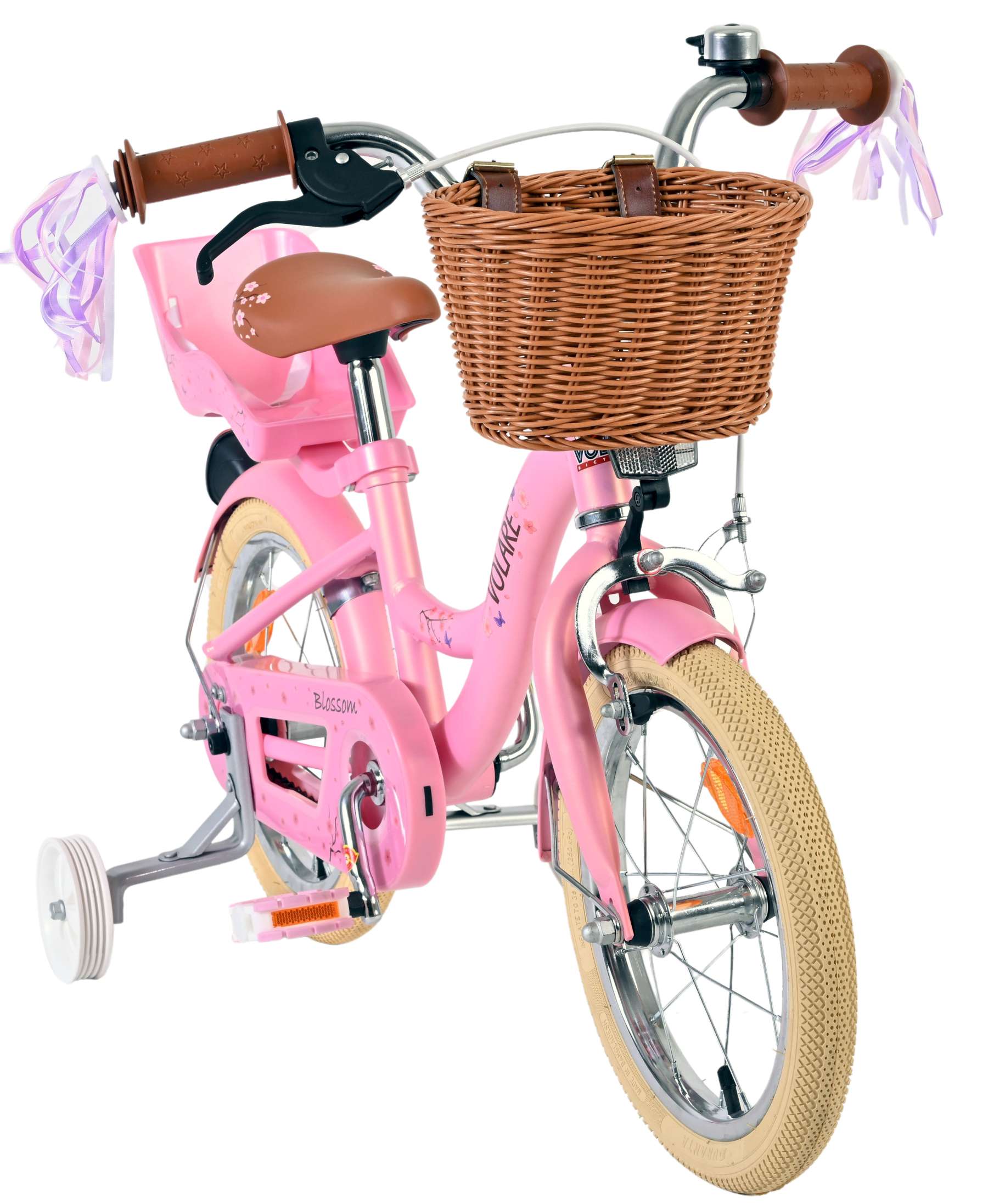Volare Blossom Kinderfiets - Meisjes - 14 inch - Roze 5 Volare Blossom Kinderfiets - Meisjes - 14 inch - Roze - Afbeelding 5