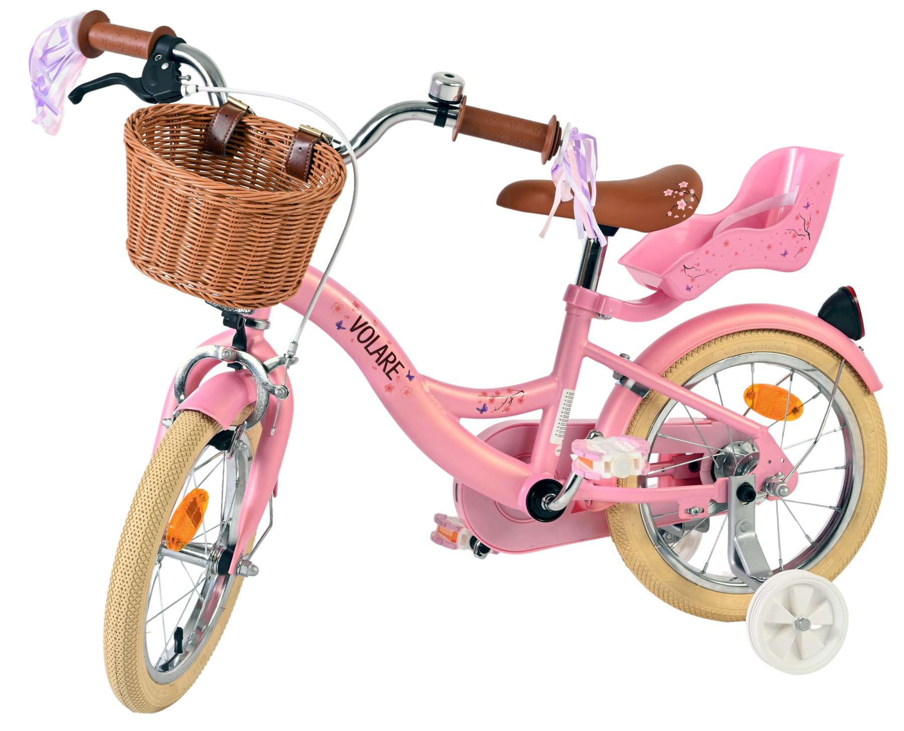 Volare Blossom Kinderfiets - Meisjes - 14 inch - Roze 8 Volare Blossom Kinderfiets - Meisjes - 14 inch - Roze - Afbeelding 8