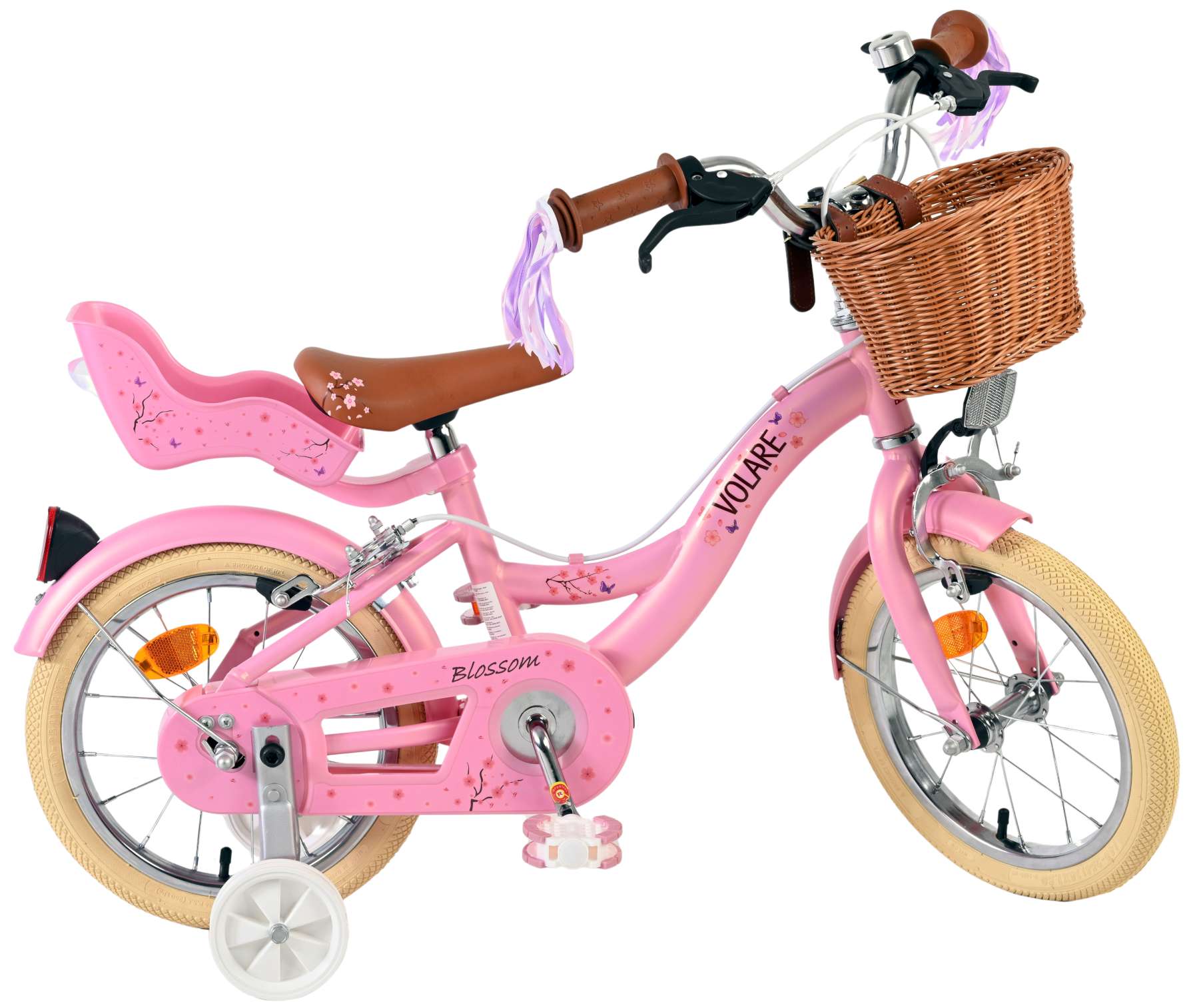 Volare Blossom Kinderfiets - Meisjes - 14 inch - Roze - Twee Handremmen 10 Volare Blossom Kinderfiets - Meisjes - 14 inch - Roze - Twee Handremmen - Afbeelding 10