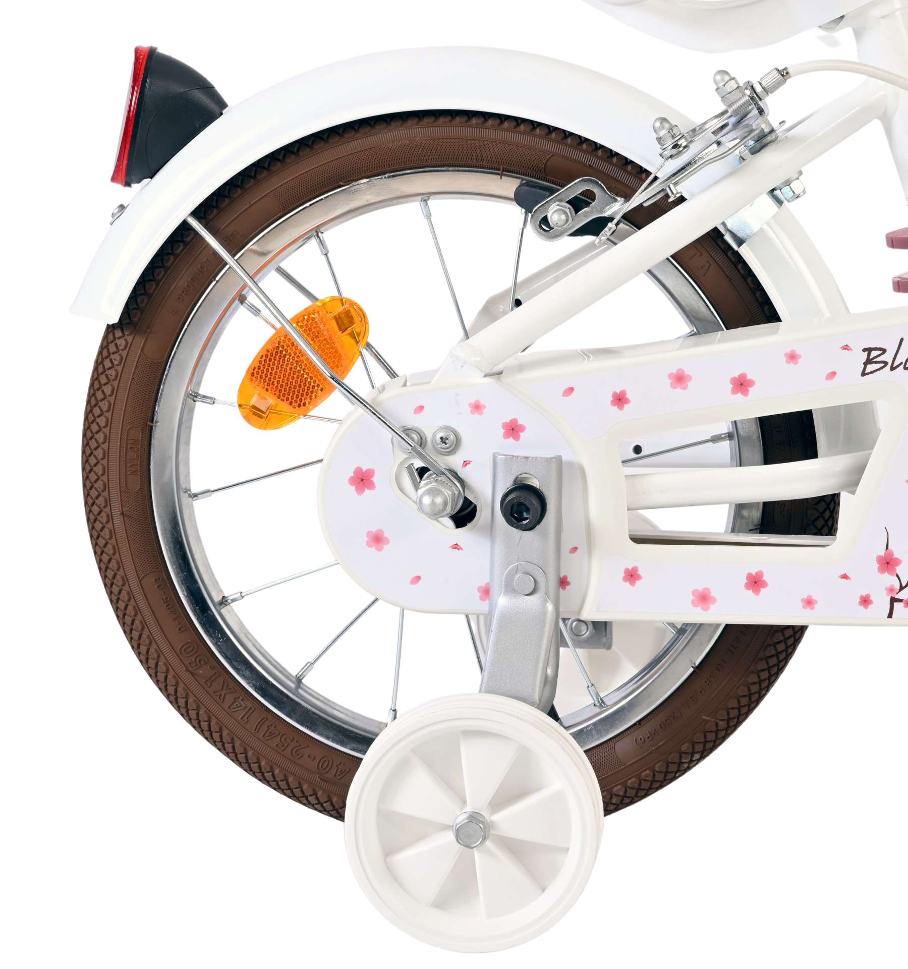 Volare Blossom Kinderfiets - Meisjes - 14 inch - Wit - Twee Handremmen 2 Volare Blossom Kinderfiets - Meisjes - 14 inch - Wit - Twee Handremmen - Afbeelding 2