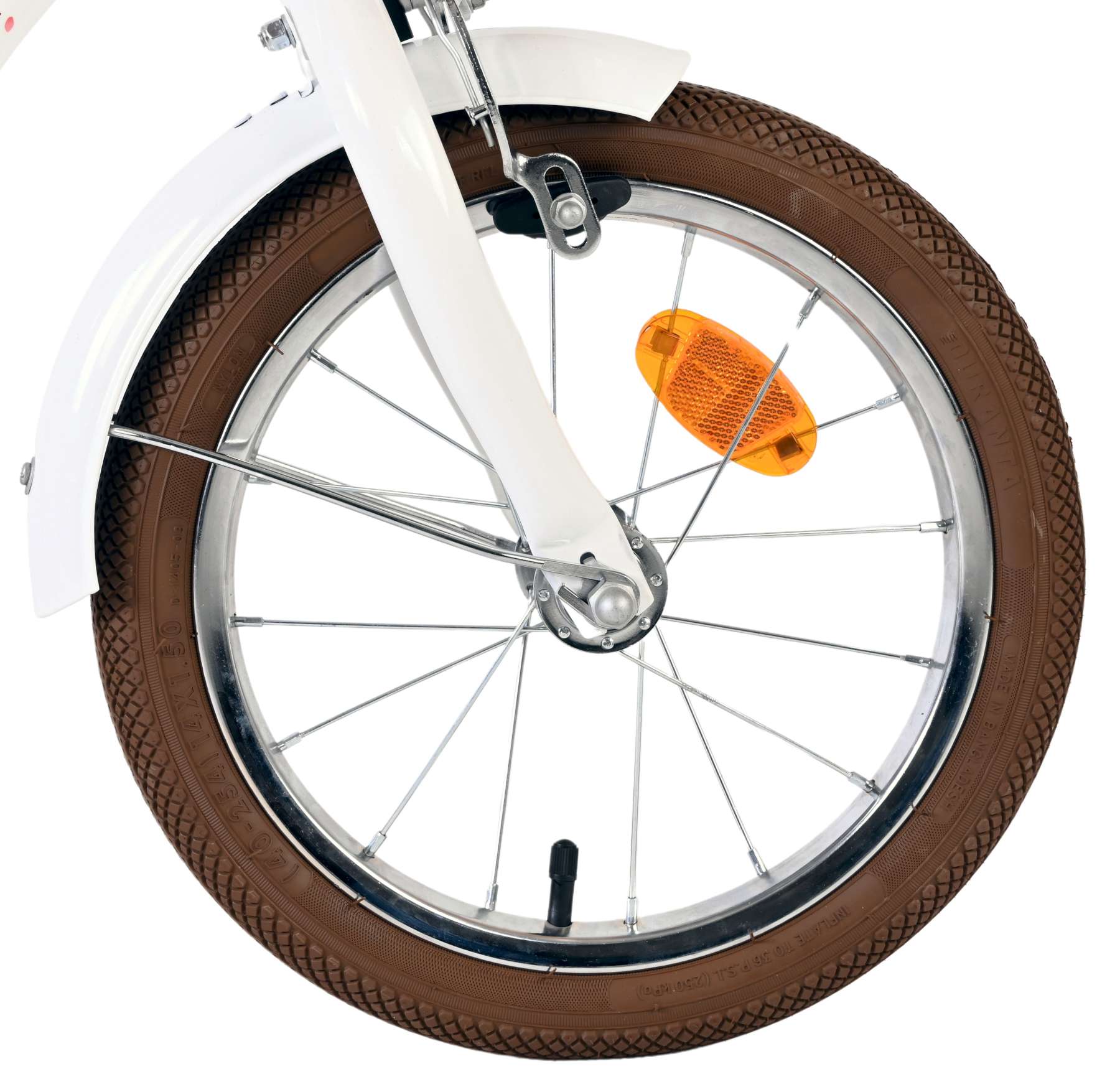 Volare Blossom Kinderfiets - Meisjes - 14 inch - Wit - Twee Handremmen 3 Volare Blossom Kinderfiets - Meisjes - 14 inch - Wit - Twee Handremmen - Afbeelding 3