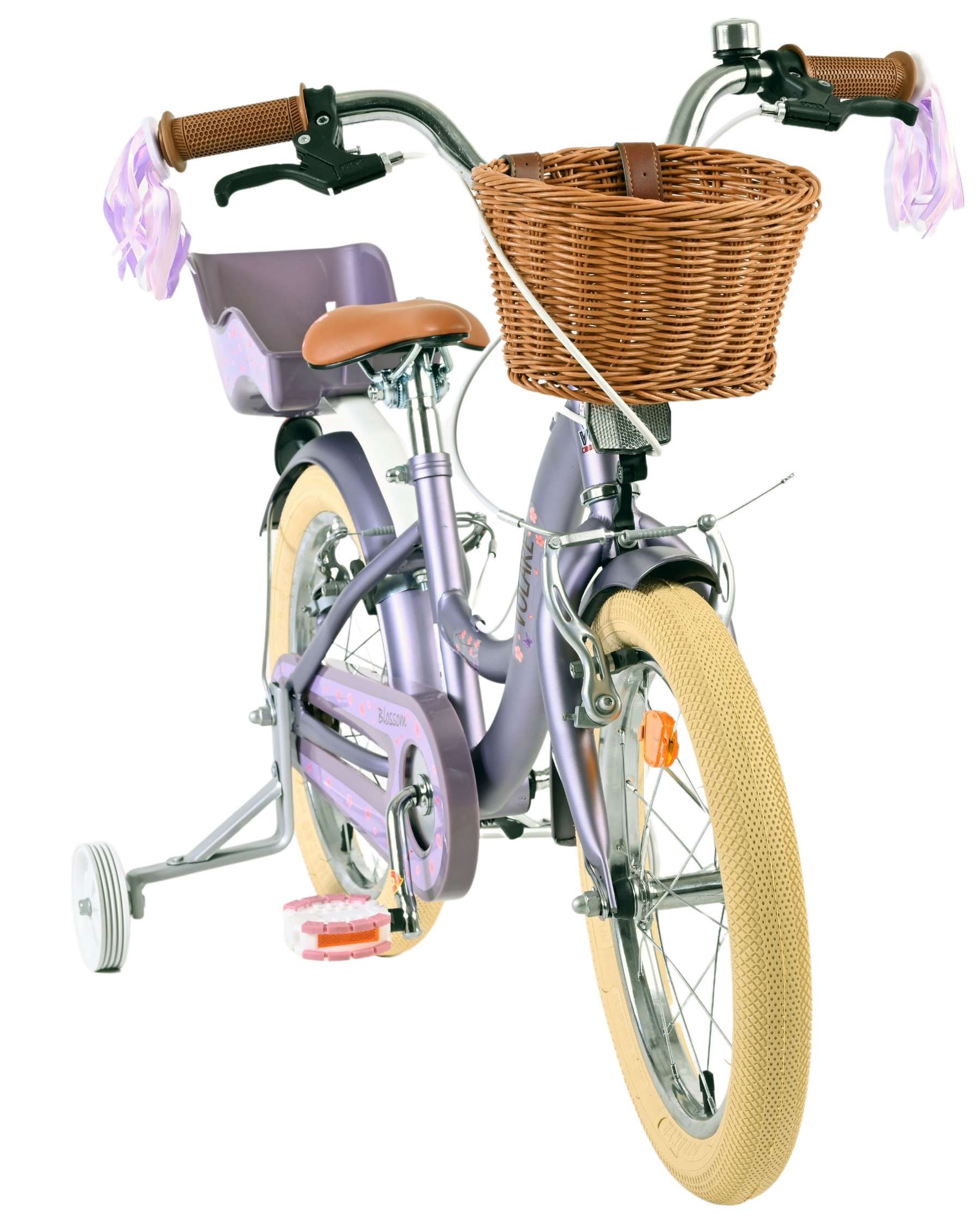 Volare Blossom Kinderfiets - Meisjes - 16 inch - Paars - Twee Handremmen 5 Volare Blossom Kinderfiets - Meisjes - 16 inch - Paars - Twee Handremmen - Afbeelding 5