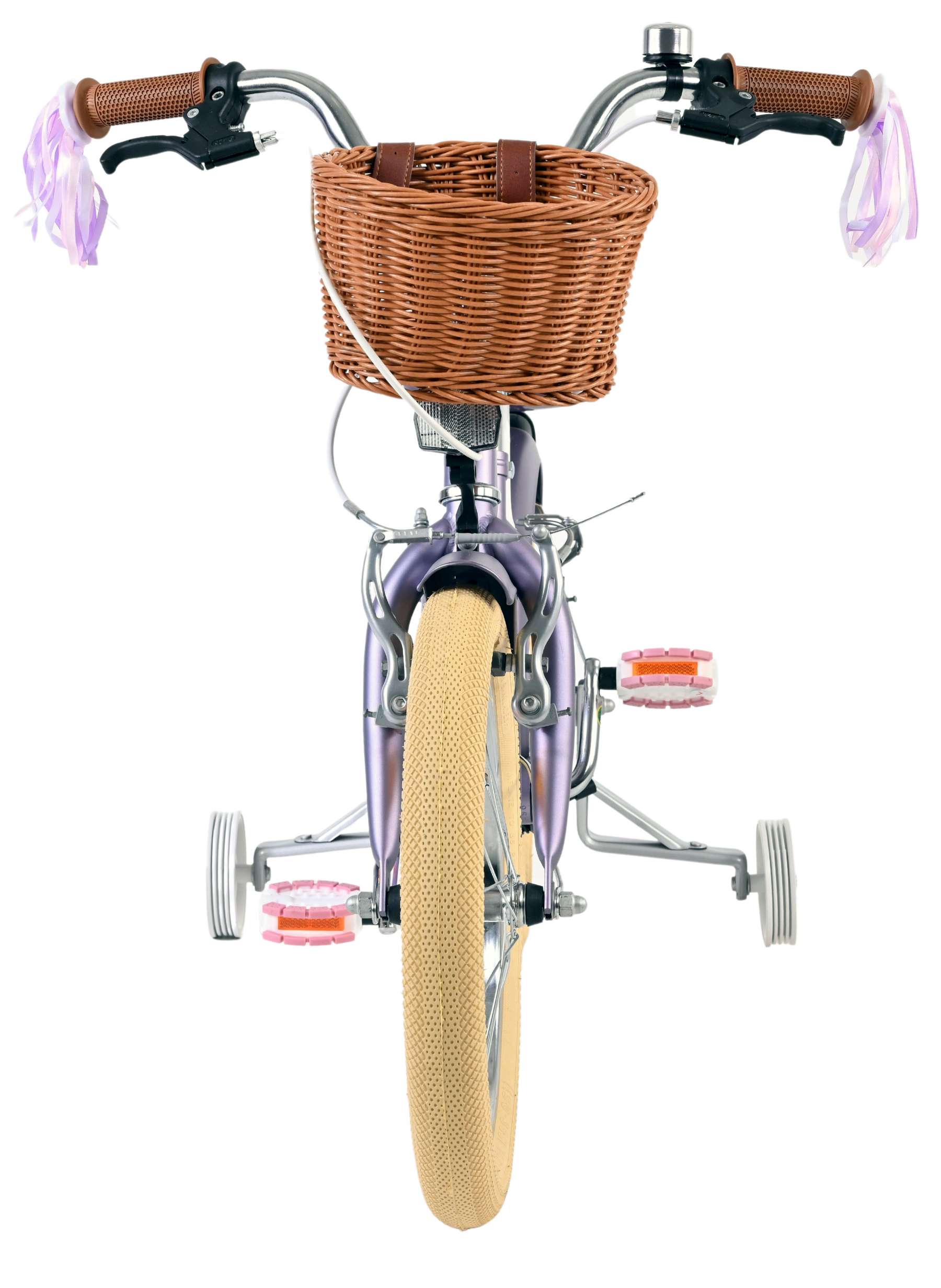 Volare Blossom Kinderfiets - Meisjes - 16 inch - Paars - Twee Handremmen 6 Volare Blossom Kinderfiets - Meisjes - 16 inch - Paars - Twee Handremmen - Afbeelding 6
