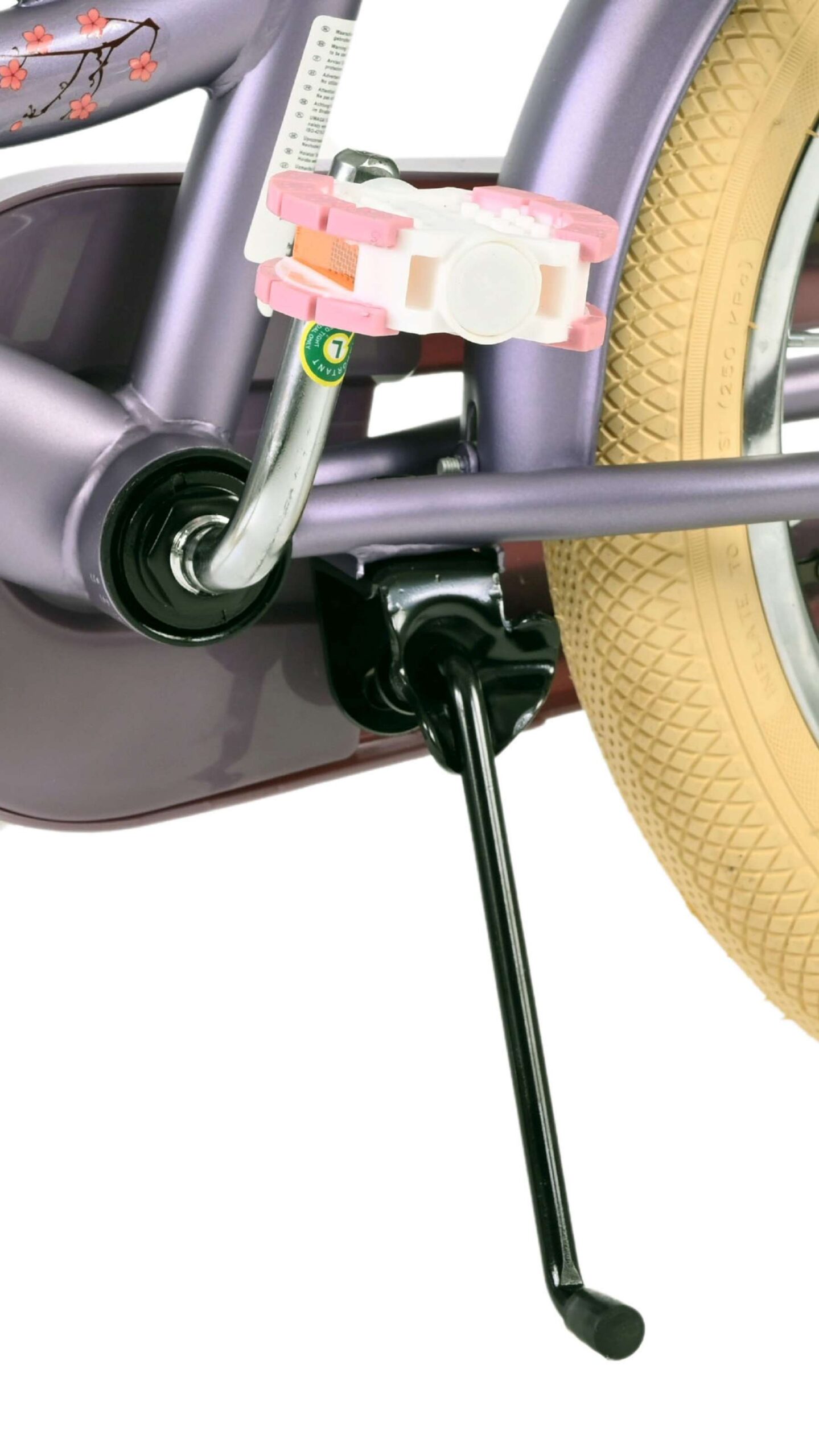 Volare Blossom Kinderfiets - Meisjes - 16 inch - Paars - Twee Handremmen 9 Volare Blossom Kinderfiets - Meisjes - 16 inch - Paars - Twee Handremmen - Afbeelding 9