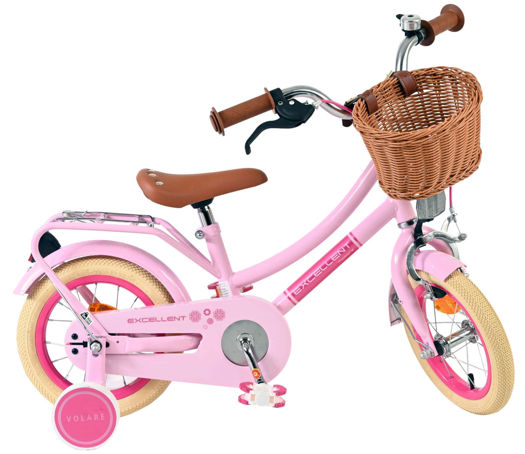 Volare Excellent Kinderfiets - Meisjes - 12 inch - Roze 10 Volare Excellent Kinderfiets - Meisjes - 12 inch - Roze - Afbeelding 10