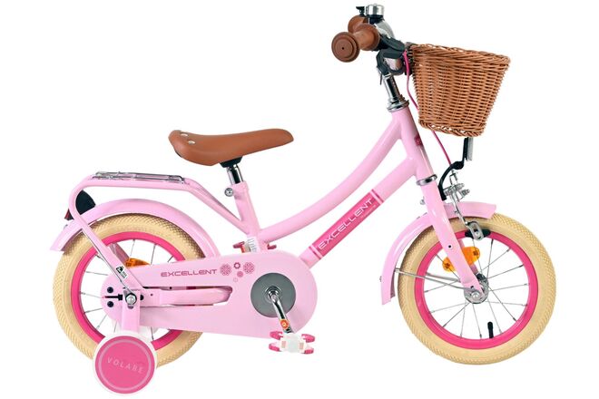 Volare Excellent Kinderfiets - Meisjes - 12 inch - Roze 1 Volare Excellent Kinderfiets - Meisjes - 12 inch - Roze
