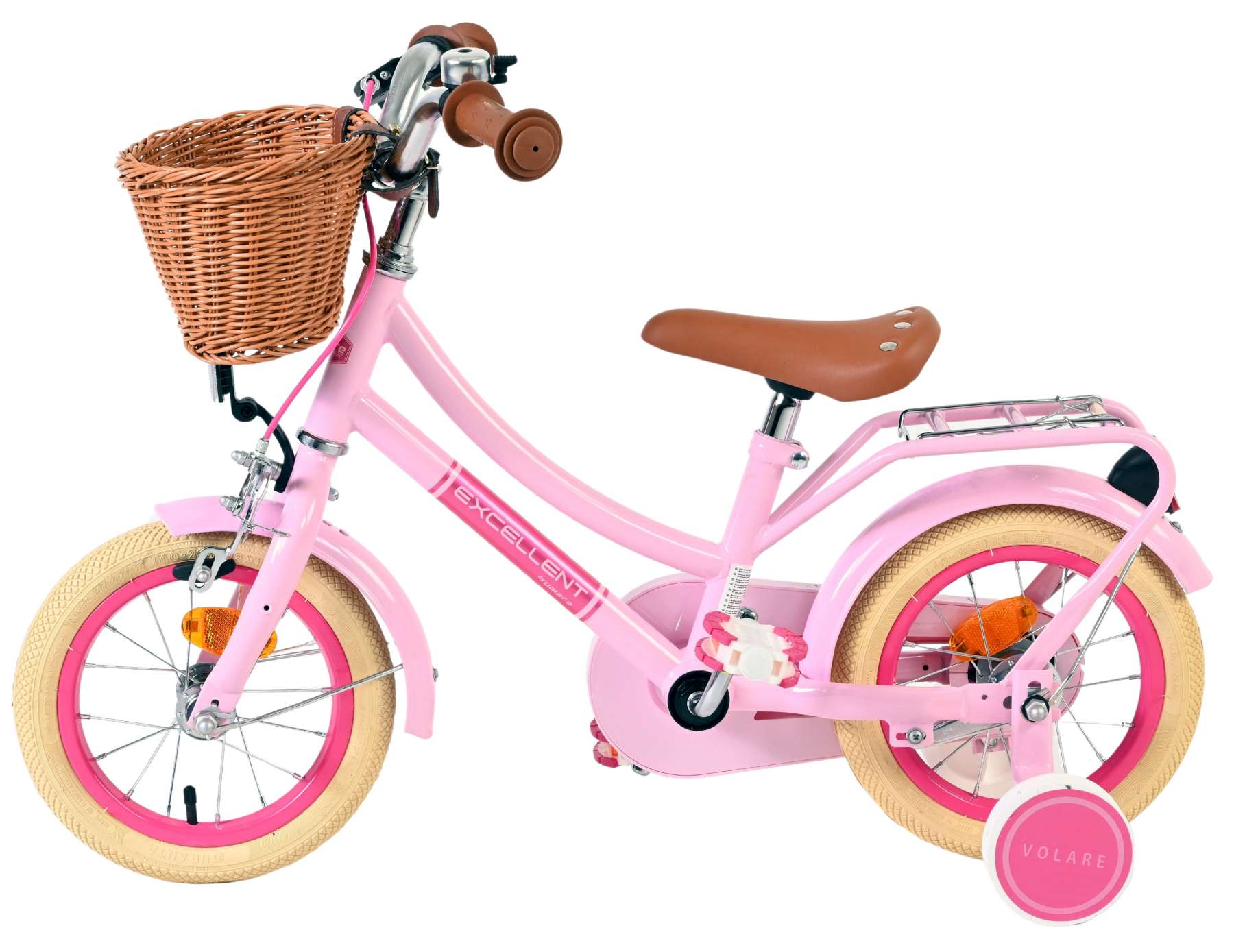 Volare Excellent Kinderfiets - Meisjes - 12 inch - Roze 7 Volare Excellent Kinderfiets - Meisjes - 12 inch - Roze - Afbeelding 7