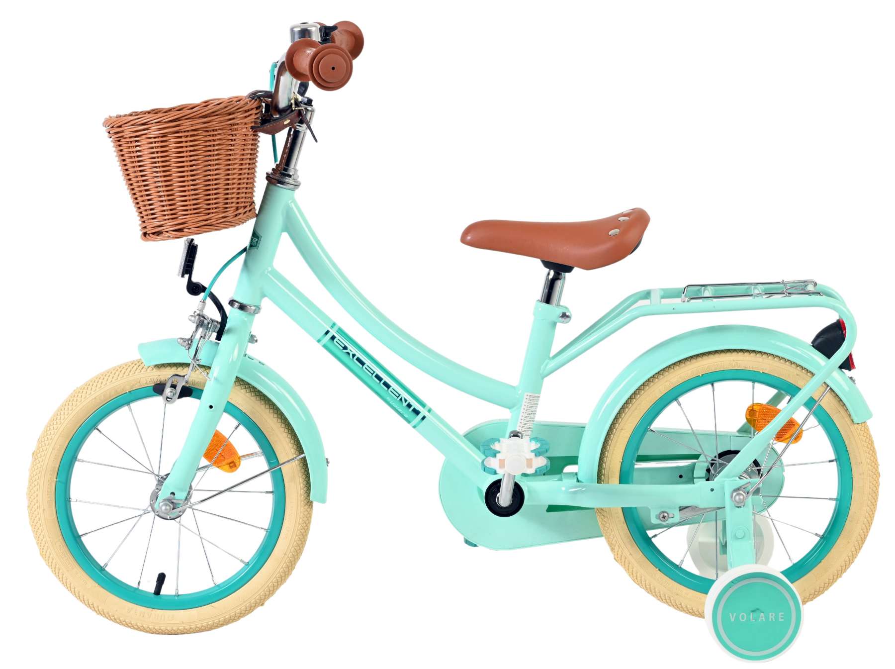 Volare Excellent Kinderfiets - Meisjes - 14 inch - Groen 7 Volare Excellent Kinderfiets - Meisjes - 14 inch - Groen - Afbeelding 7