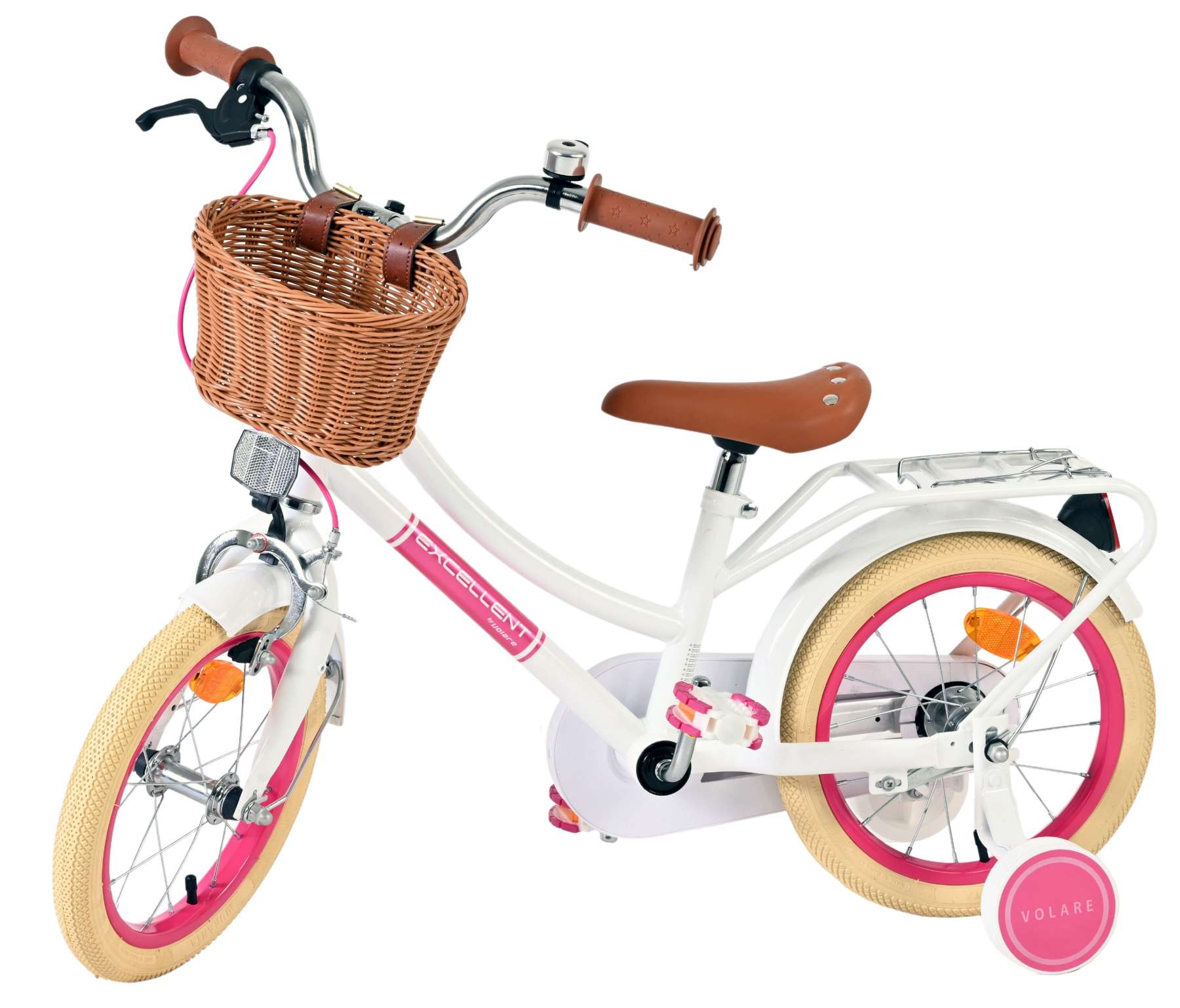 Volare Excellent Kinderfiets - Meisjes - 14 inch - Wit 8 Volare Excellent Kinderfiets - Meisjes - 14 inch - Wit - Afbeelding 8