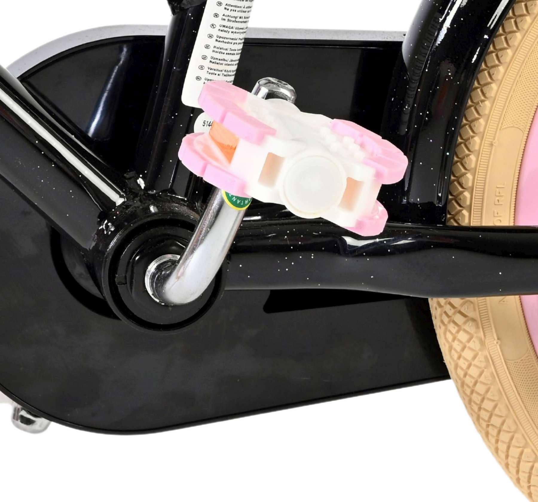 Volare Excellent Kinderfiets - Meisjes - 14 inch - Zwart 9 Volare Excellent Kinderfiets - Meisjes - 14 inch - Zwart - Afbeelding 9
