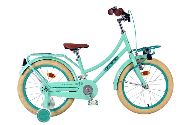 Volare Excellent Kinderfiets - Meisjes - 18 inch - Groen 1 Volare Excellent Kinderfiets - Meisjes - 18 inch - Groen