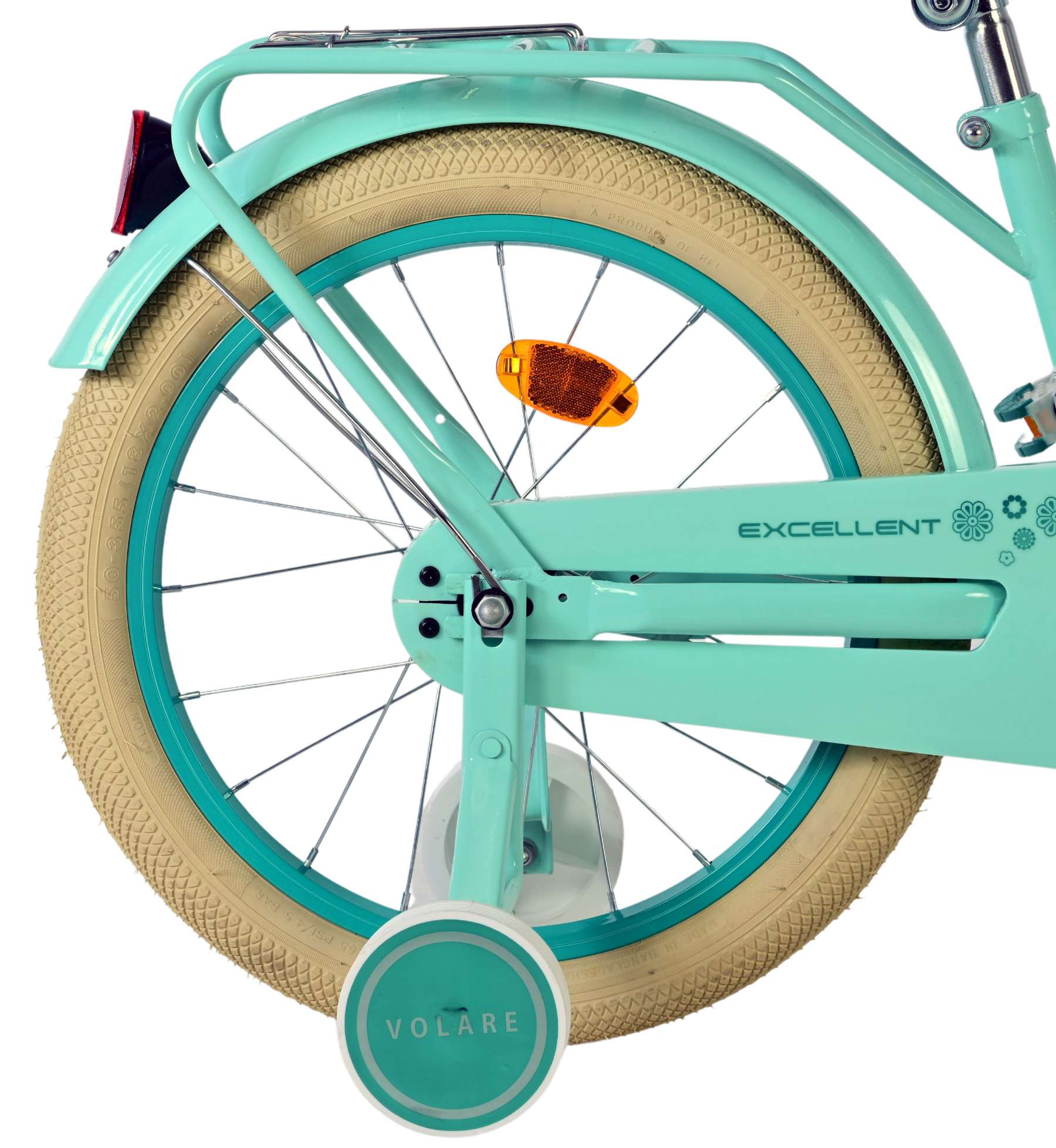 Volare Excellent Kinderfiets - Meisjes - 18 inch - Groen 2 Volare Excellent Kinderfiets - Meisjes - 18 inch - Groen - Afbeelding 2