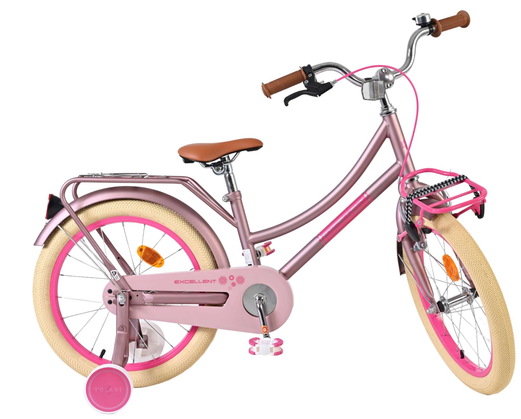 Volare Excellent Kinderfiets - Meisjes - 18 inch - Mat Roze 10 Volare Excellent Kinderfiets - Meisjes - 18 inch - Mat Roze - Afbeelding 10