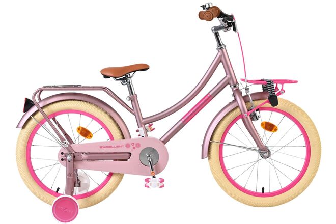 Volare Excellent Kinderfiets - Meisjes - 18 inch - Mat Roze 1 Volare Excellent Kinderfiets - Meisjes - 18 inch - Mat Roze